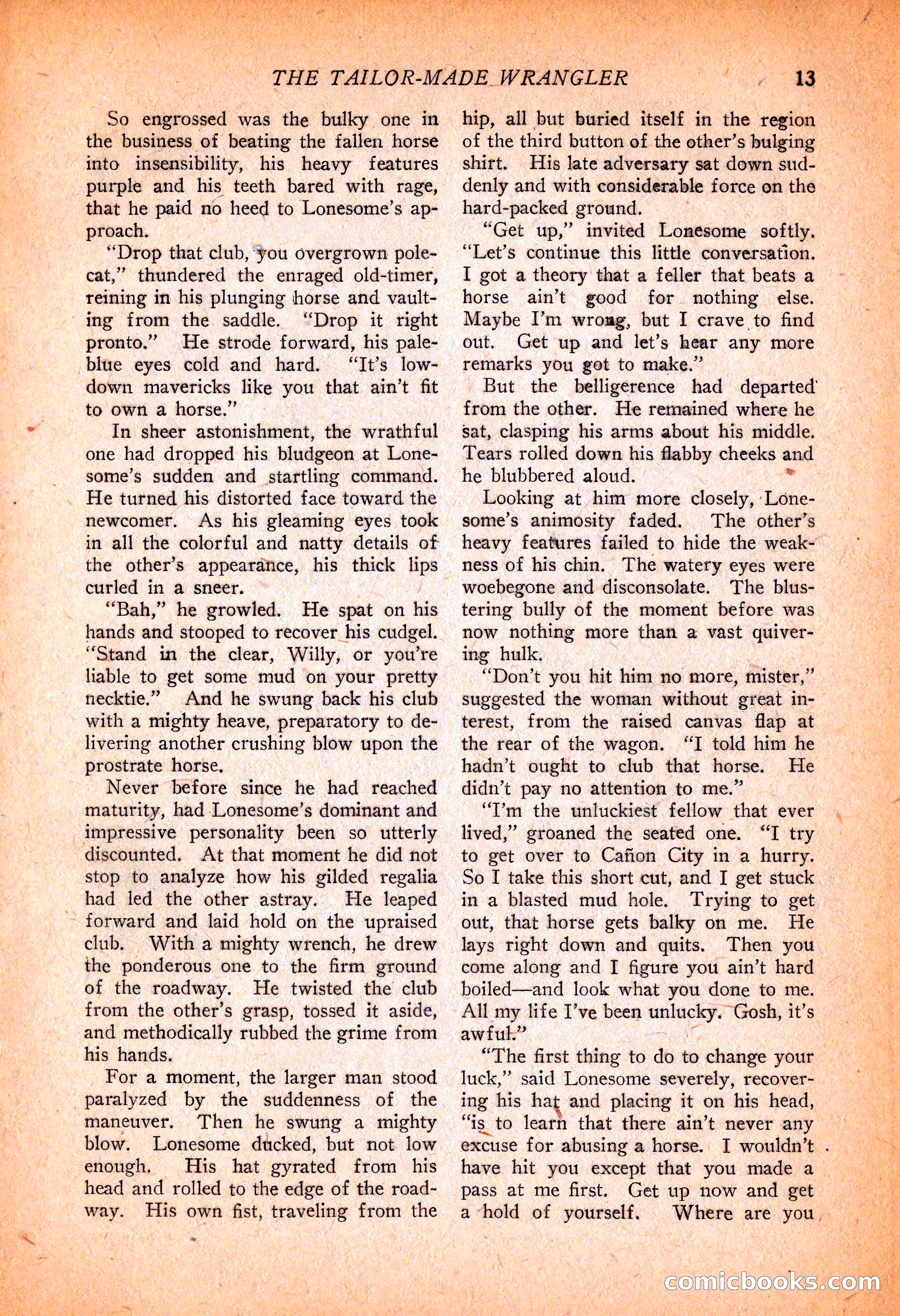 Western Story Magazine, November 13, 1926 — page 15 of 149