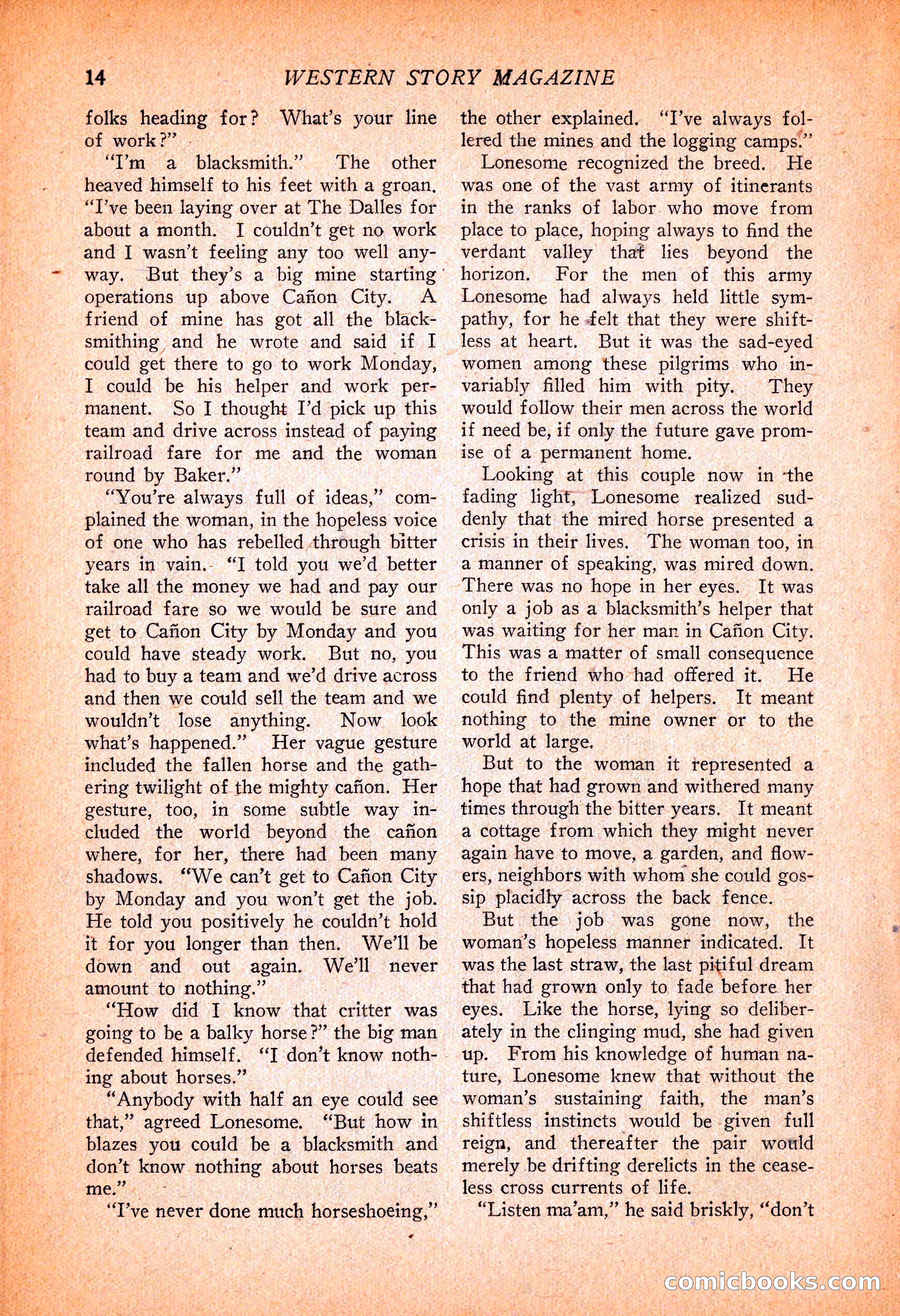 Western Story Magazine, November 13, 1926 — page 16 of 149