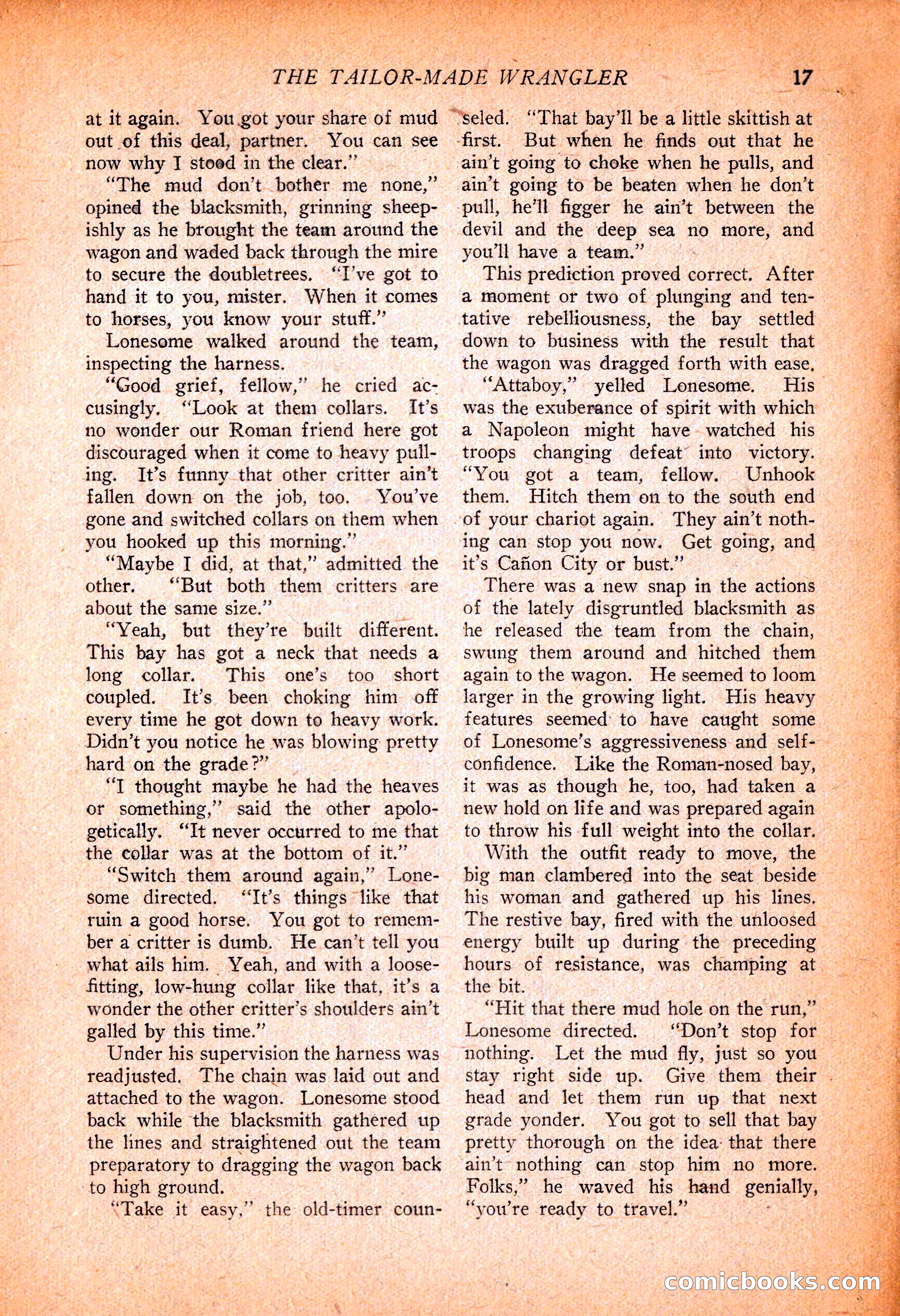 Western Story Magazine, November 13, 1926 — page 19 of 149