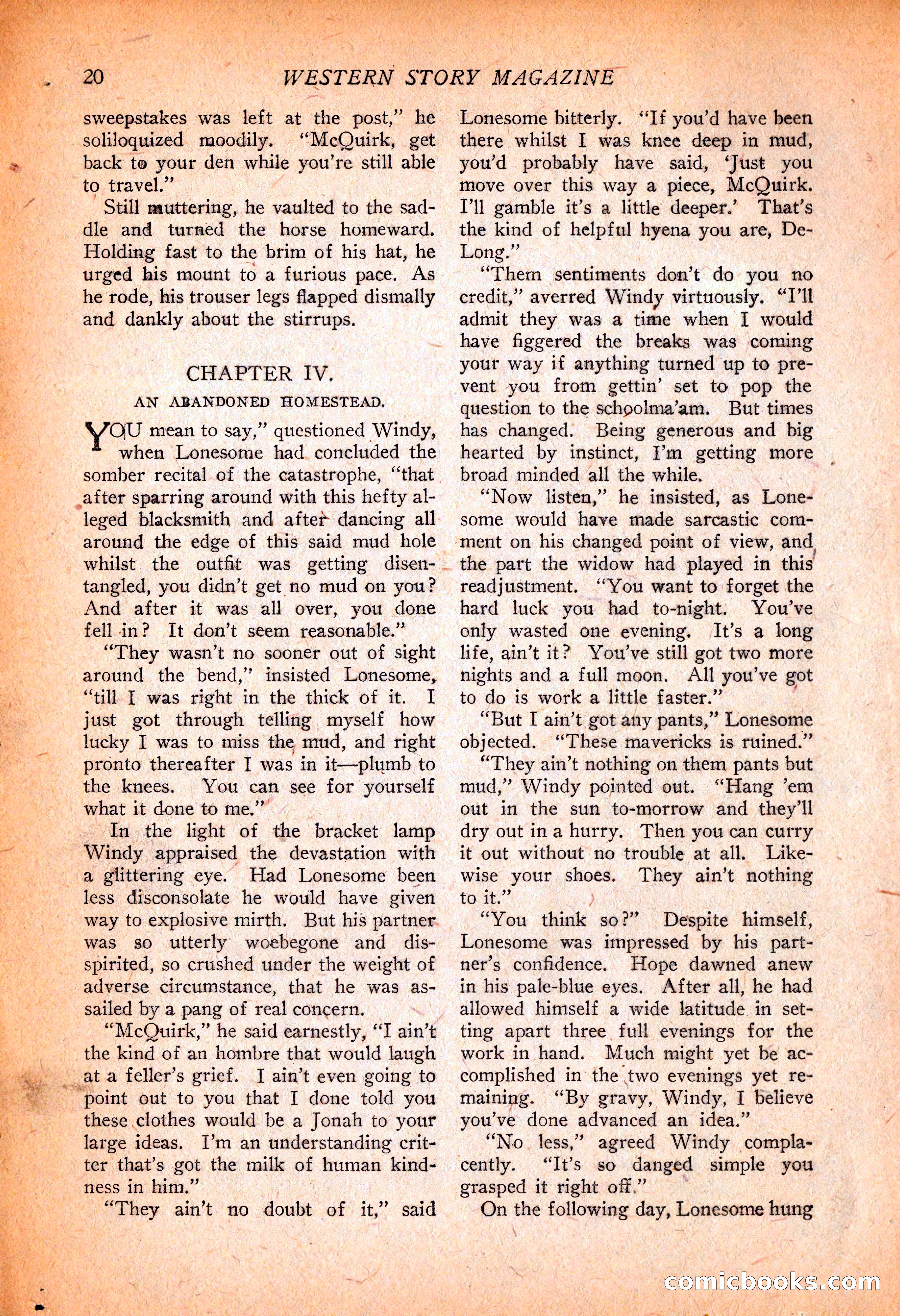 Western Story Magazine, November 13, 1926 — page 22 of 149