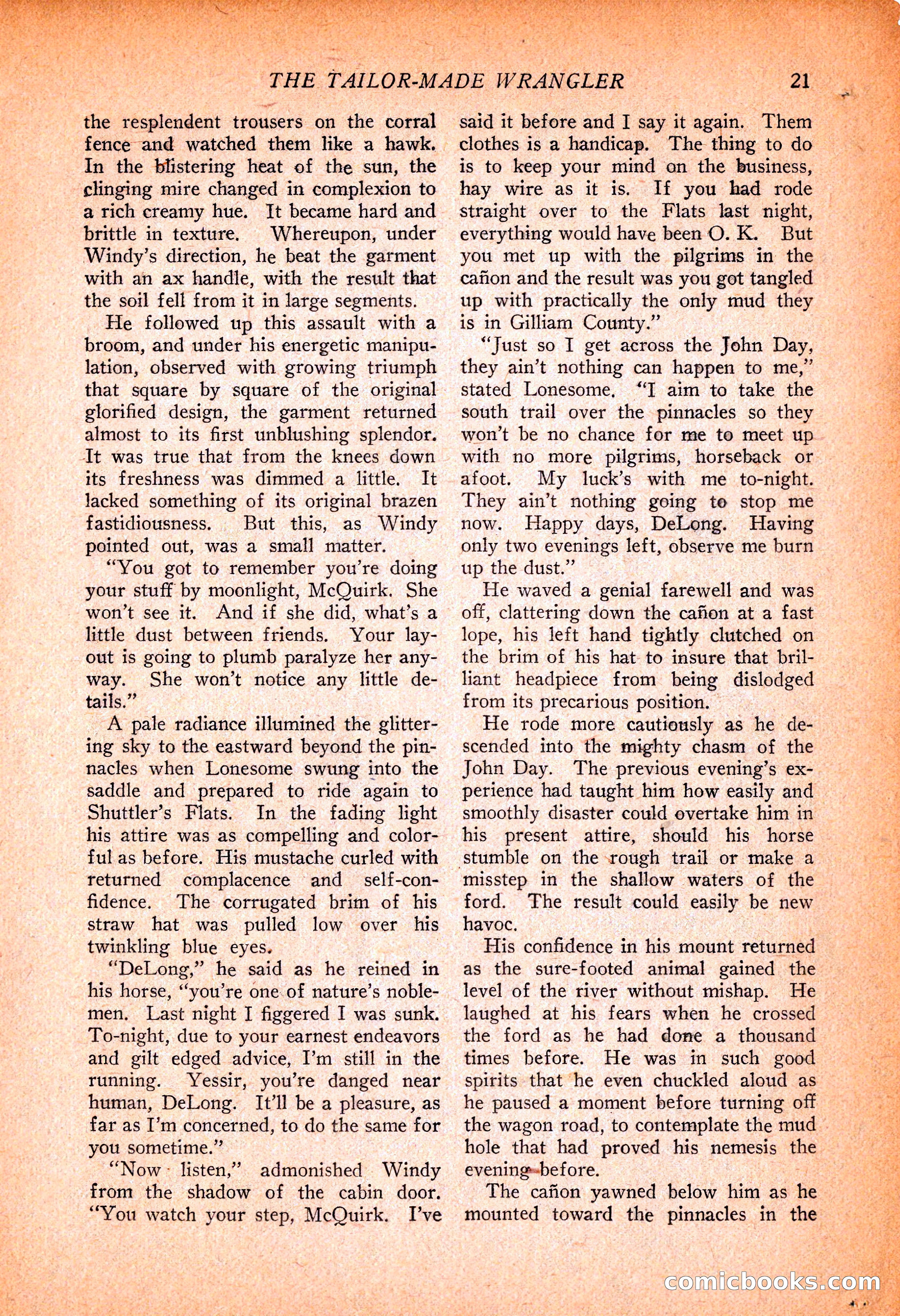 Western Story Magazine, November 13, 1926 — page 23 of 149