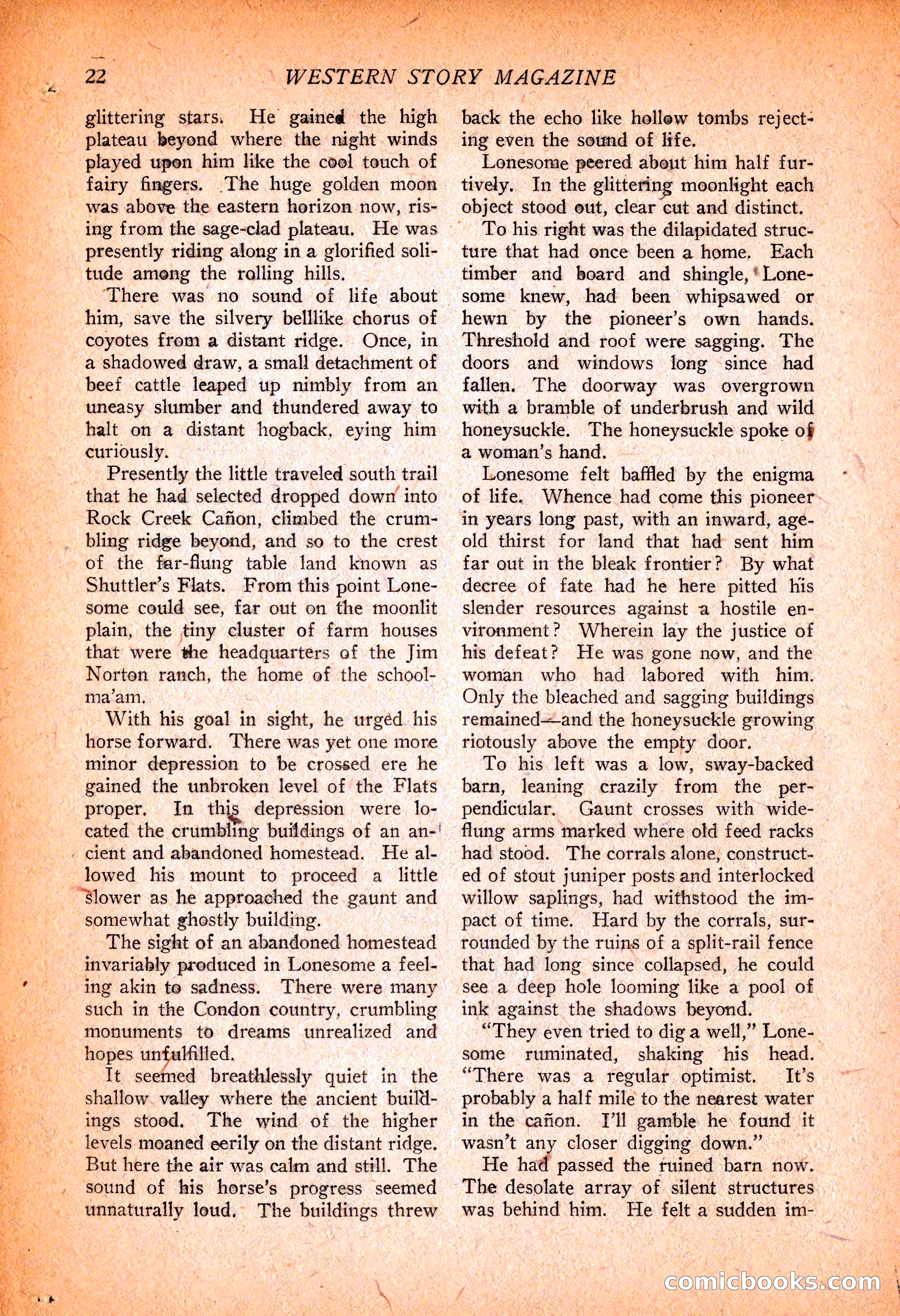 Western Story Magazine, November 13, 1926 — page 24 of 149