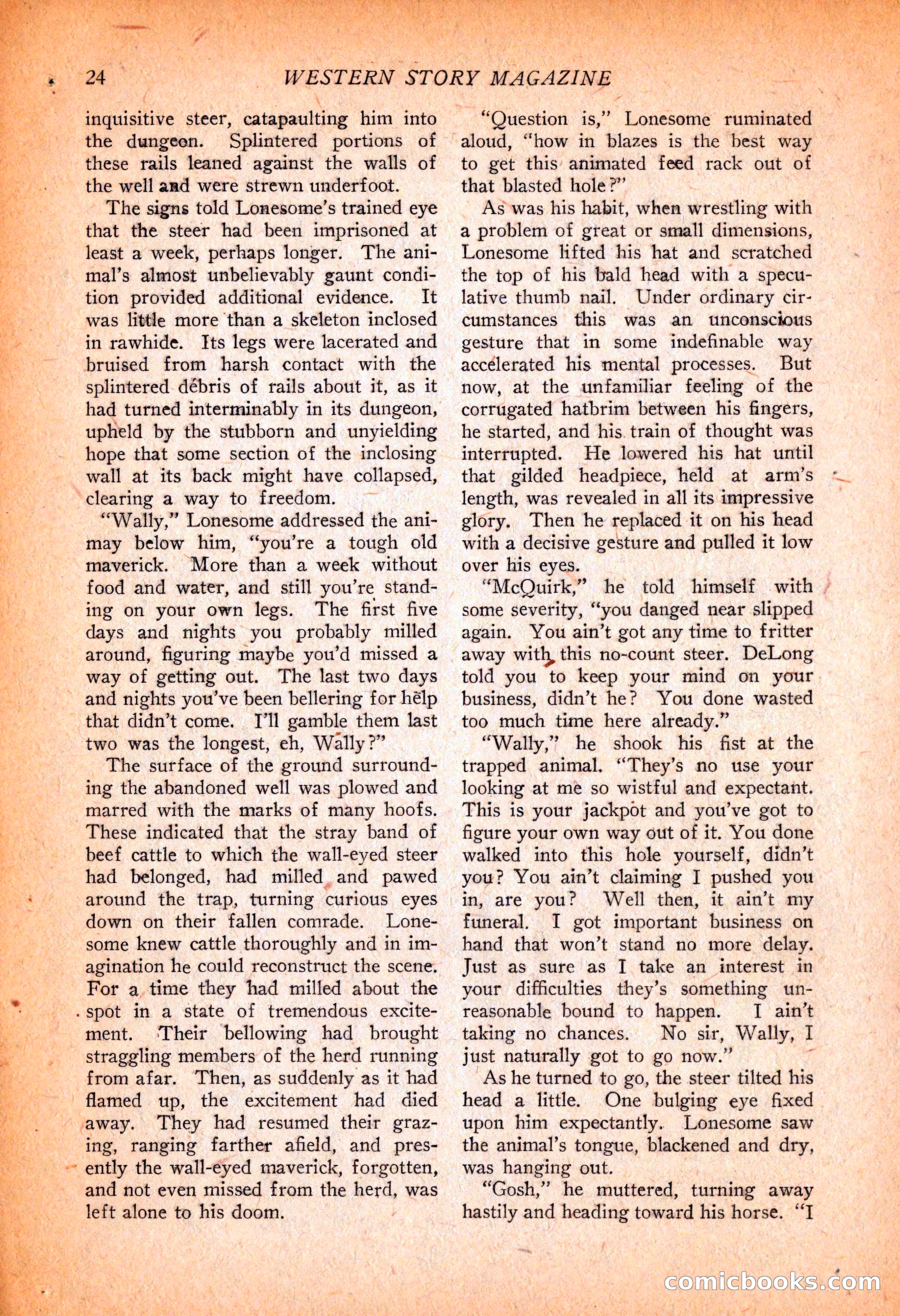 Western Story Magazine, November 13, 1926 — page 26 of 149