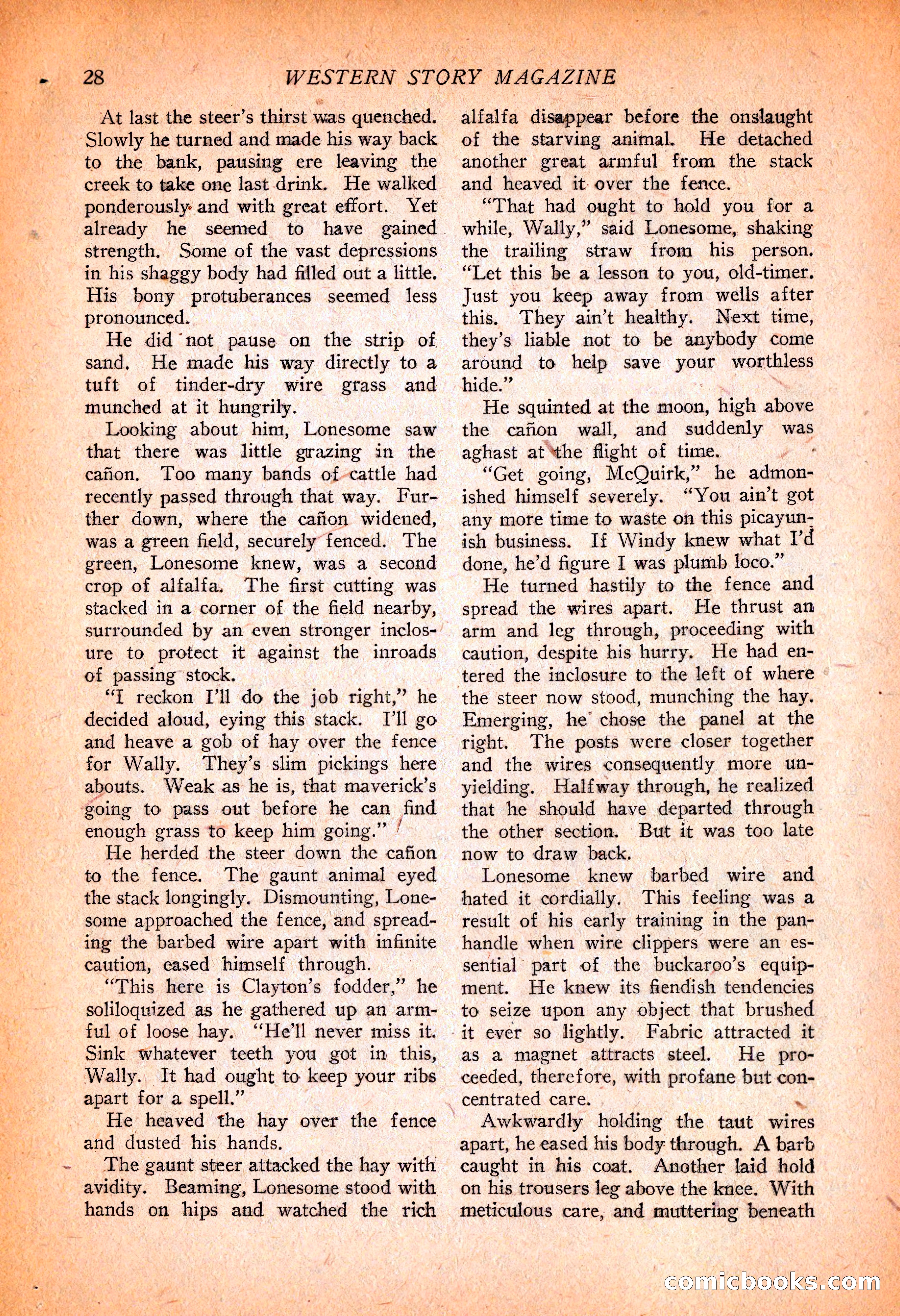 Western Story Magazine, November 13, 1926 — page 30 of 149