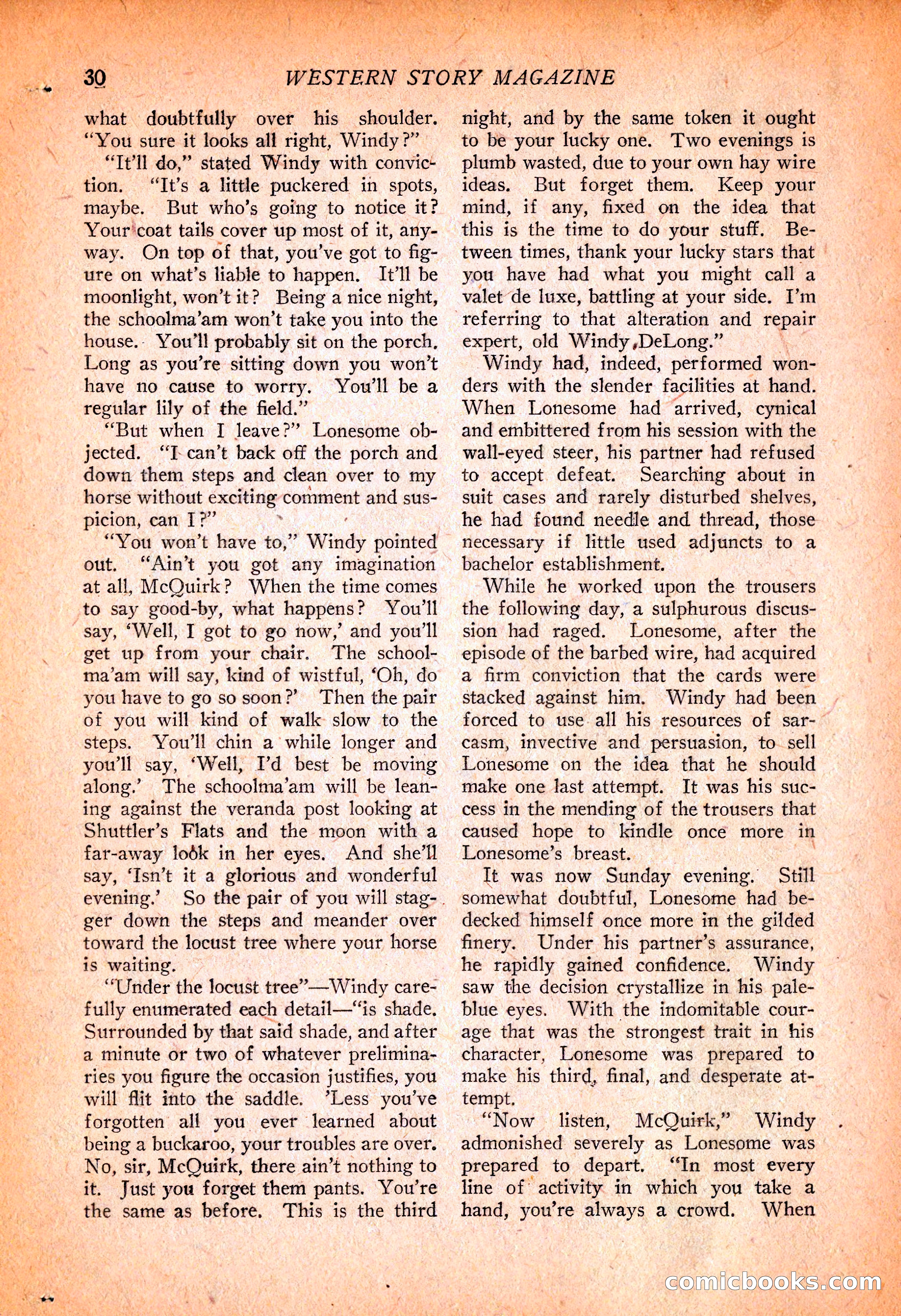 Western Story Magazine, November 13, 1926 — page 32 of 149