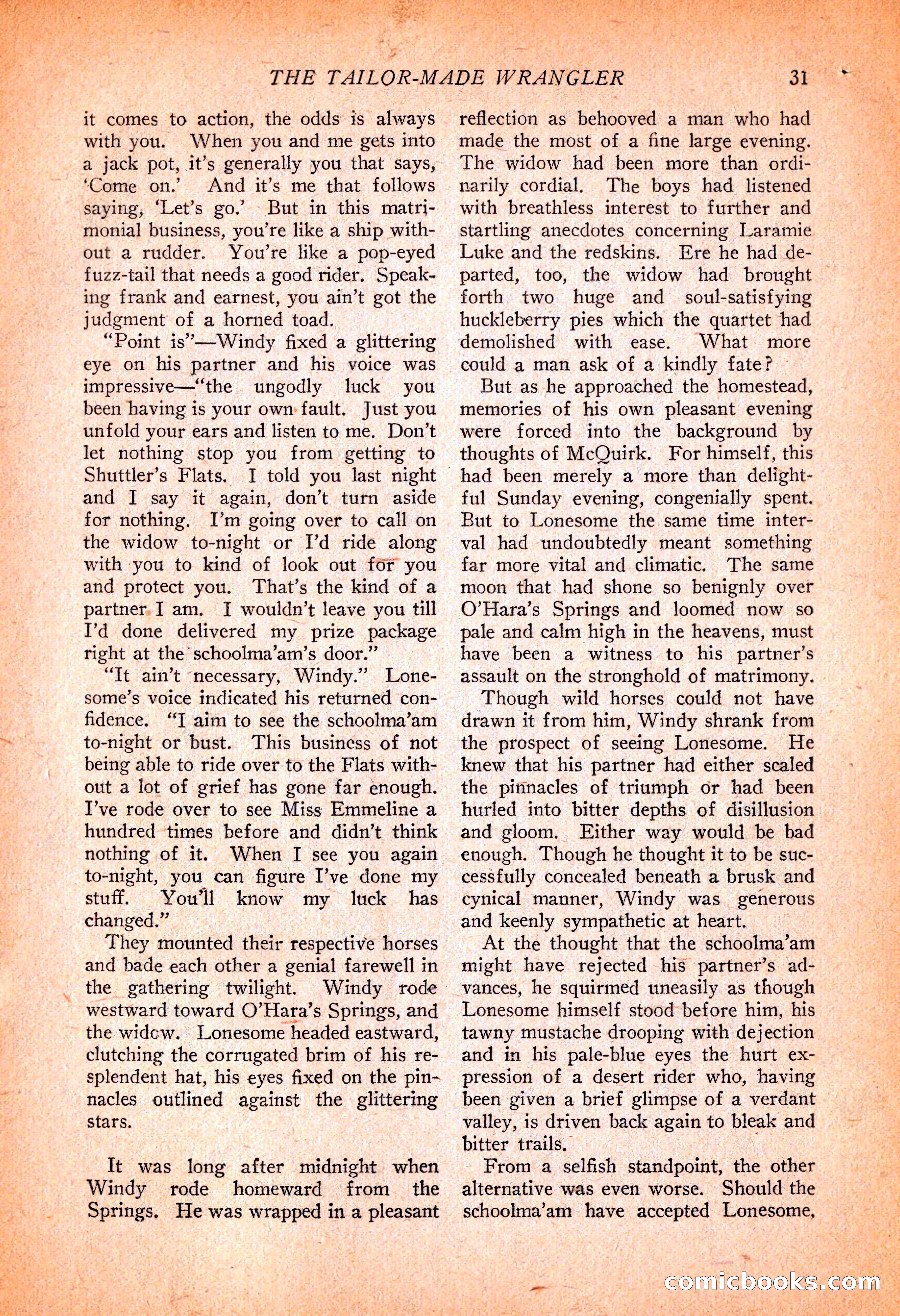 Western Story Magazine, November 13, 1926 — page 33 of 149