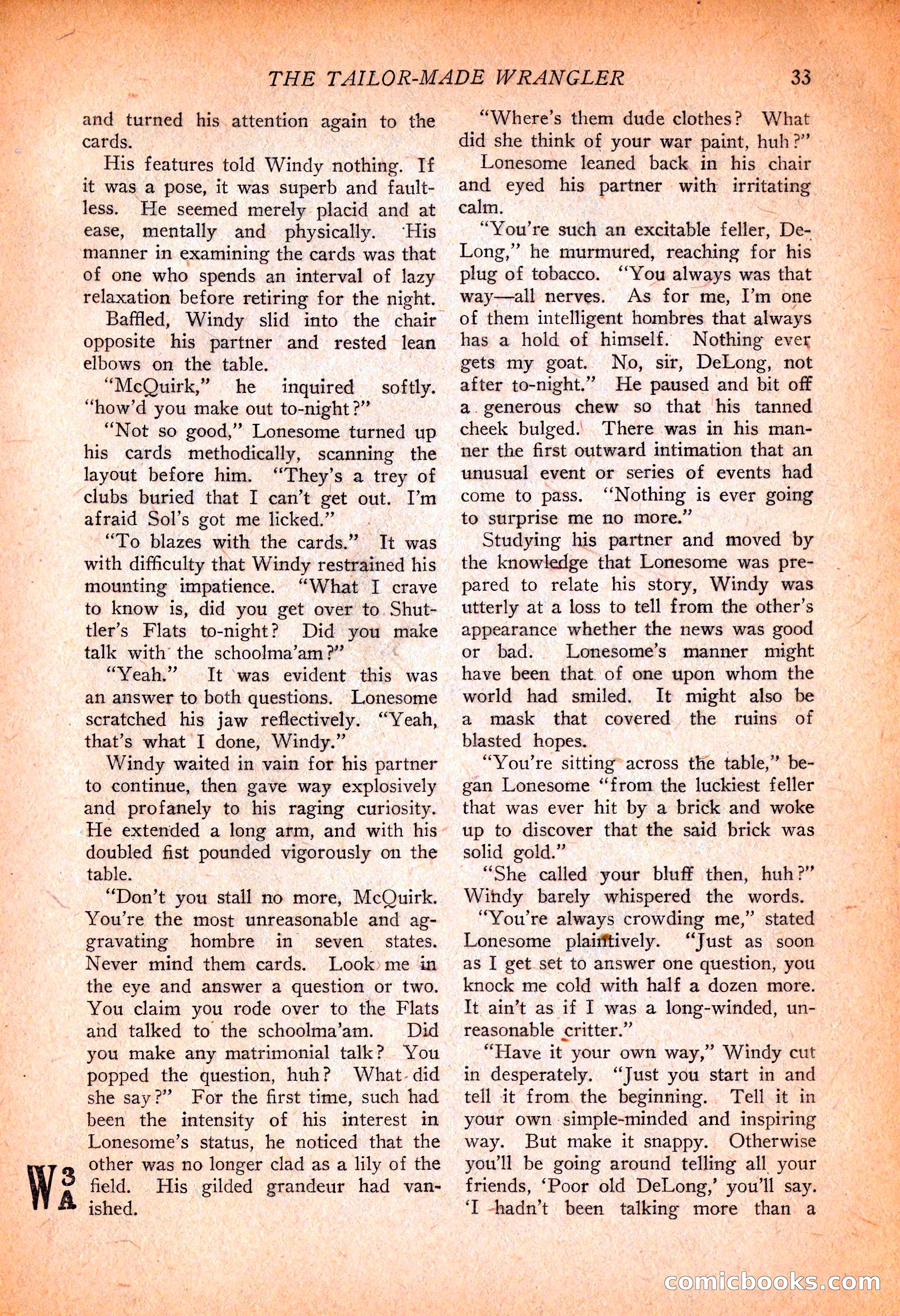 Western Story Magazine, November 13, 1926 — page 35 of 149