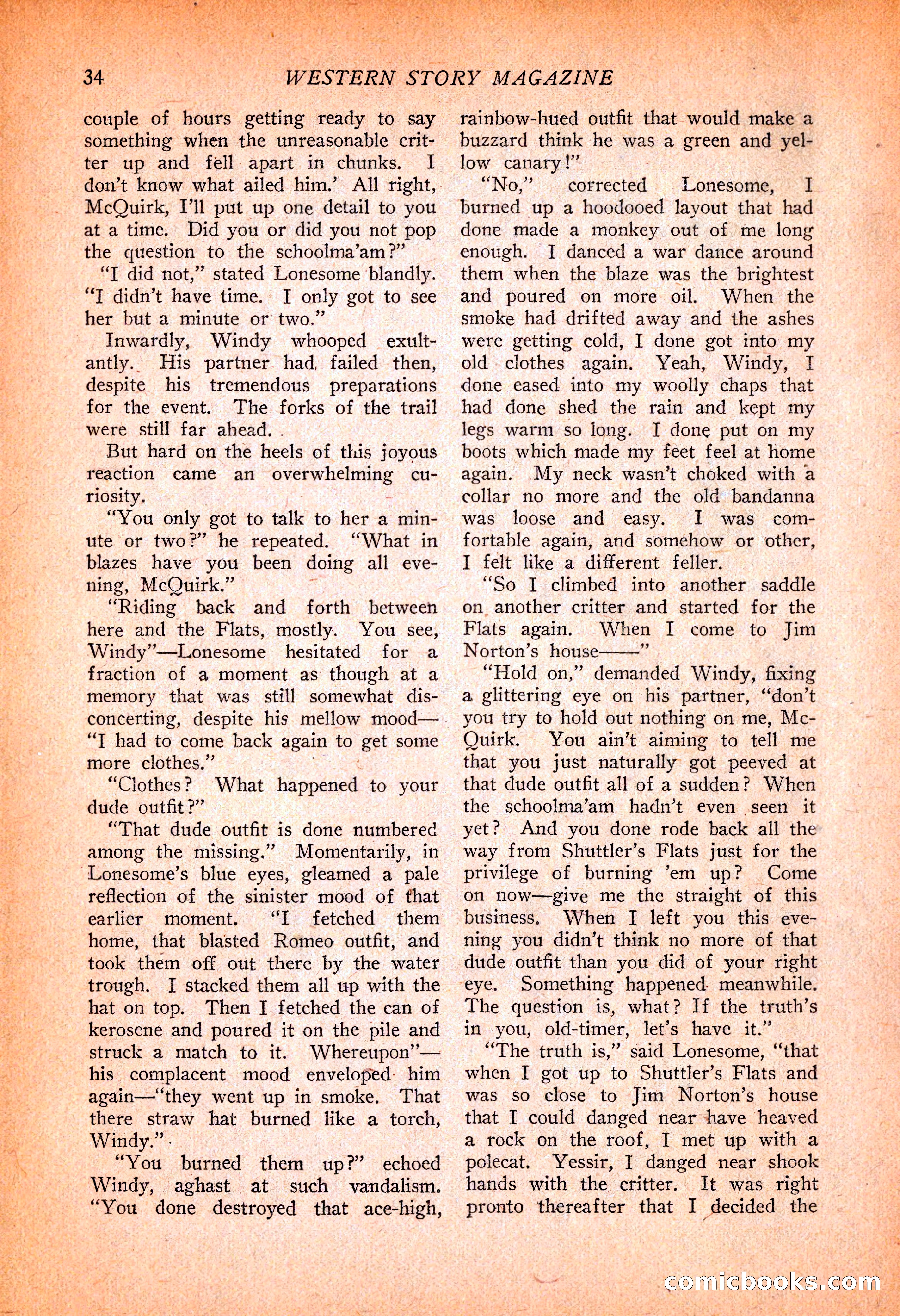 Western Story Magazine, November 13, 1926 — page 36 of 149