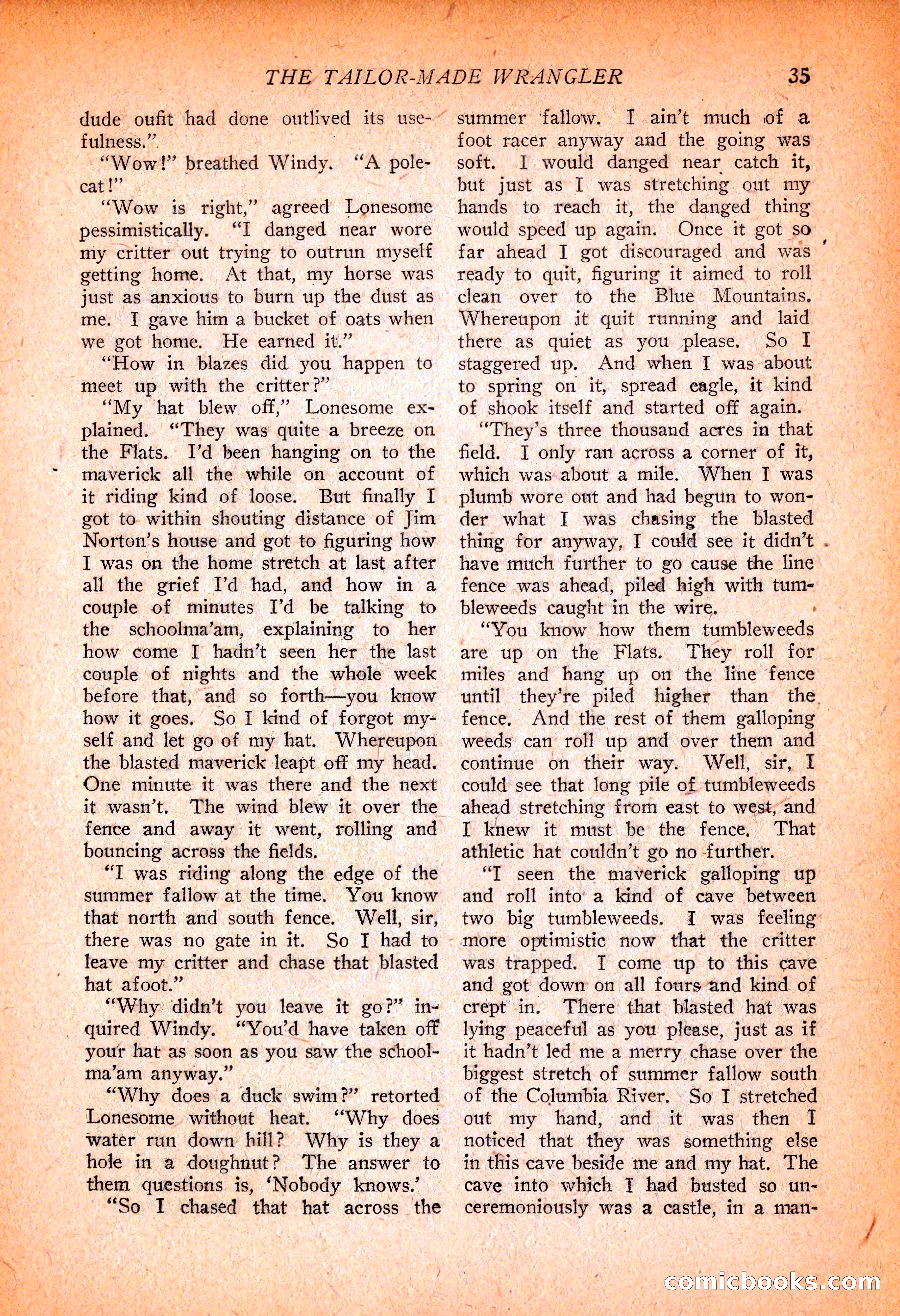 Western Story Magazine, November 13, 1926 — page 37 of 149