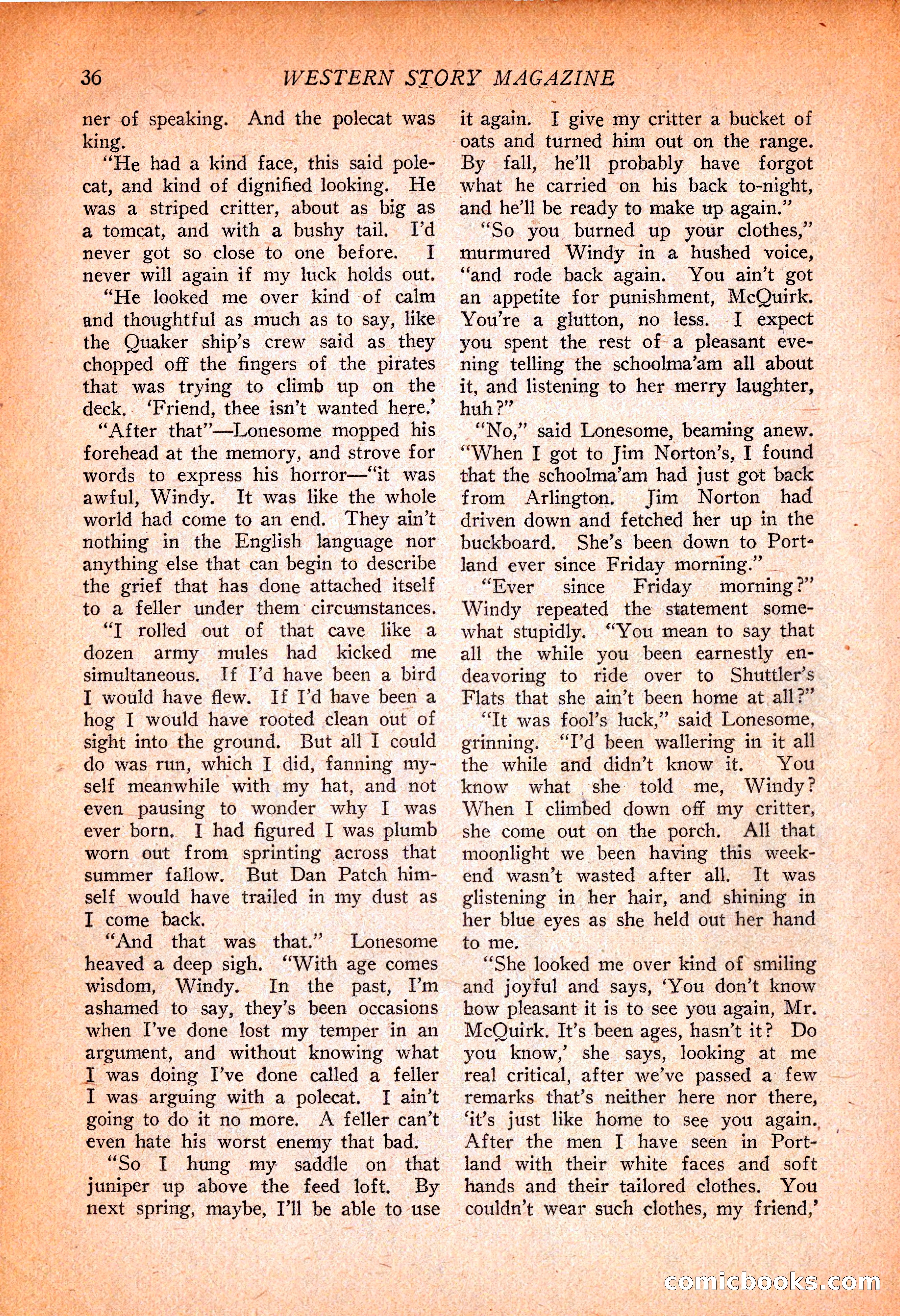 Western Story Magazine, November 13, 1926 — page 38 of 149