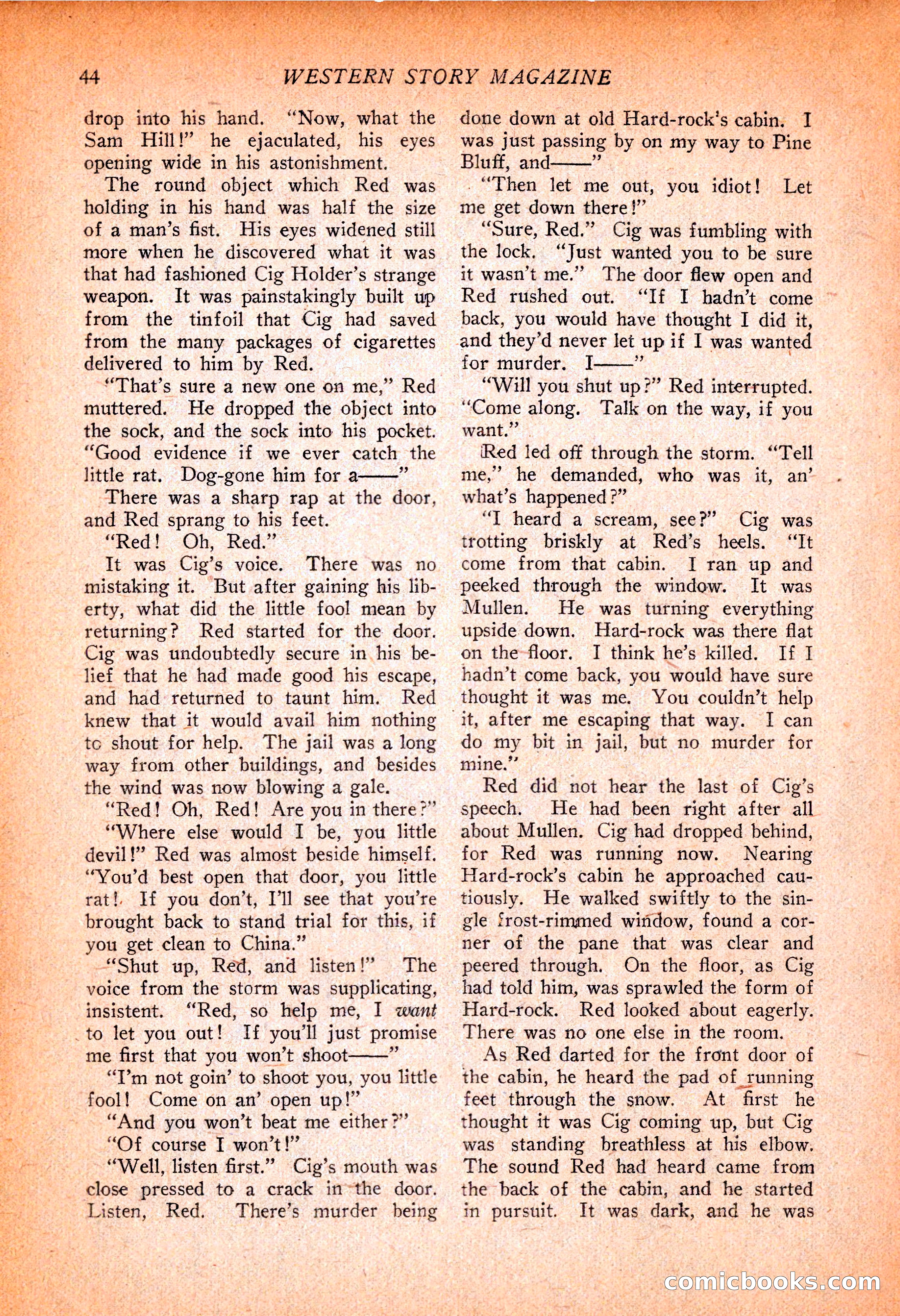 Western Story Magazine, November 13, 1926 — page 46 of 149