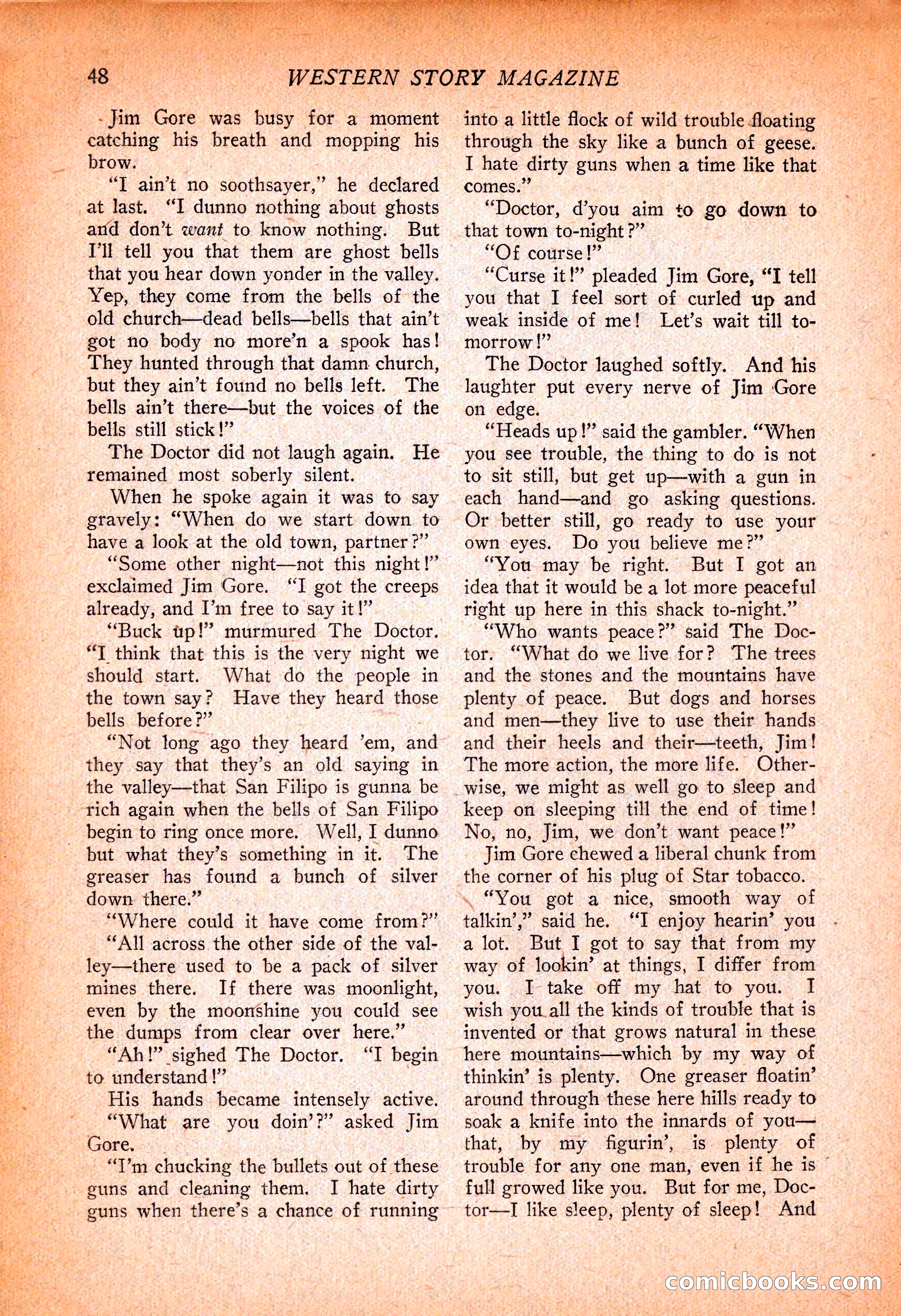Western Story Magazine, November 13, 1926 — page 50 of 149
