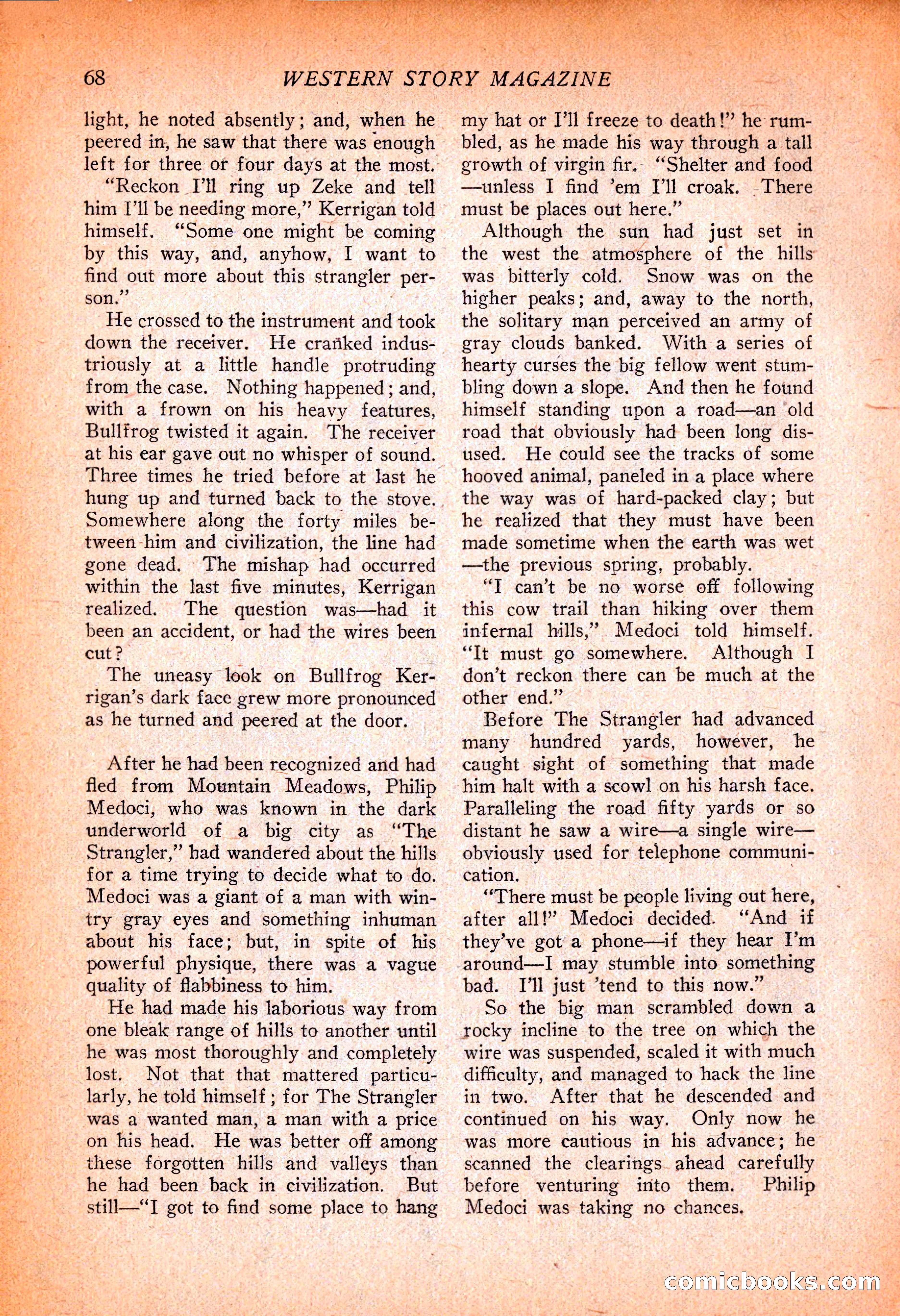 Western Story Magazine, November 13, 1926 — page 70 of 149