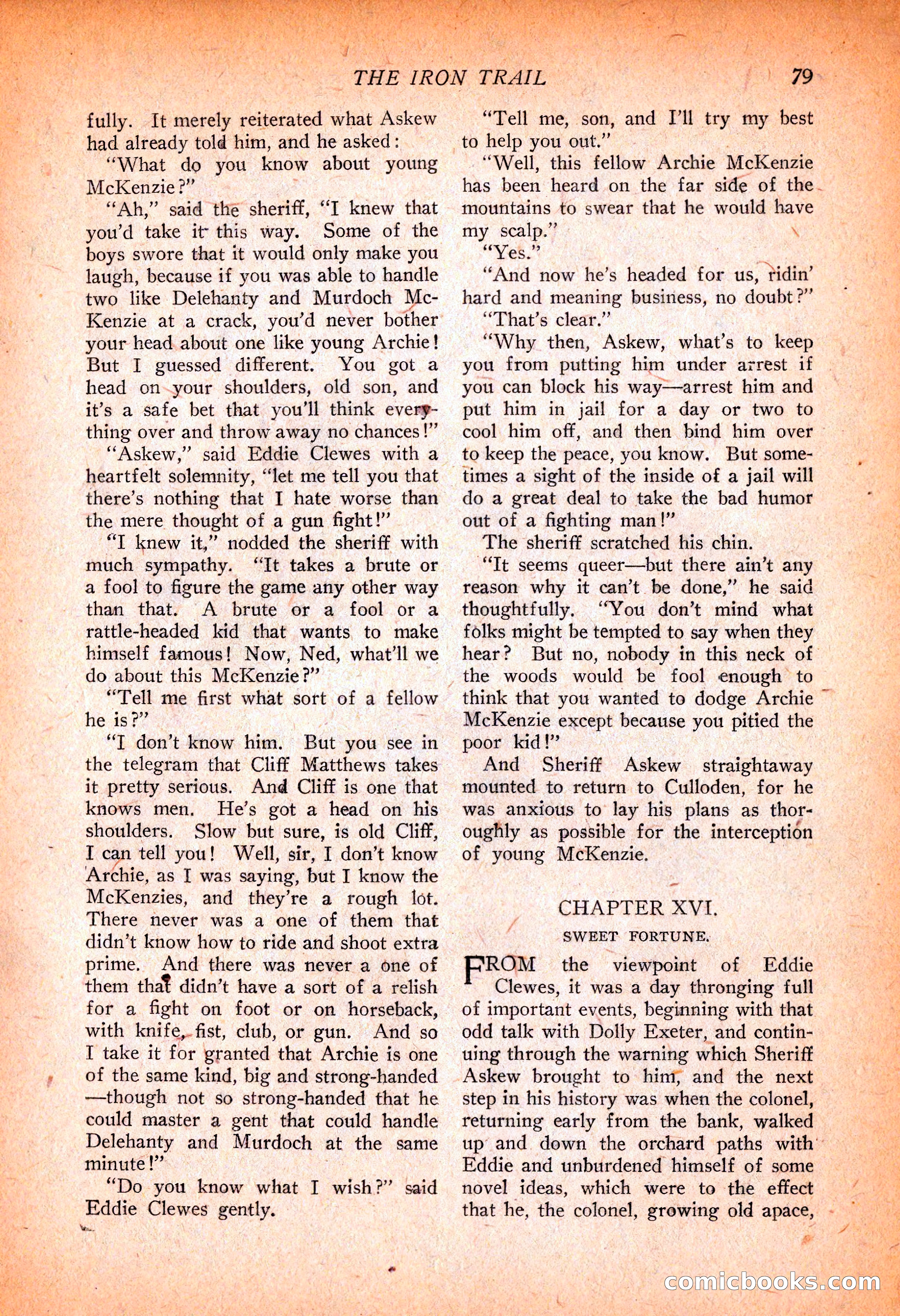 Western Story Magazine, November 13, 1926 — page 81 of 149