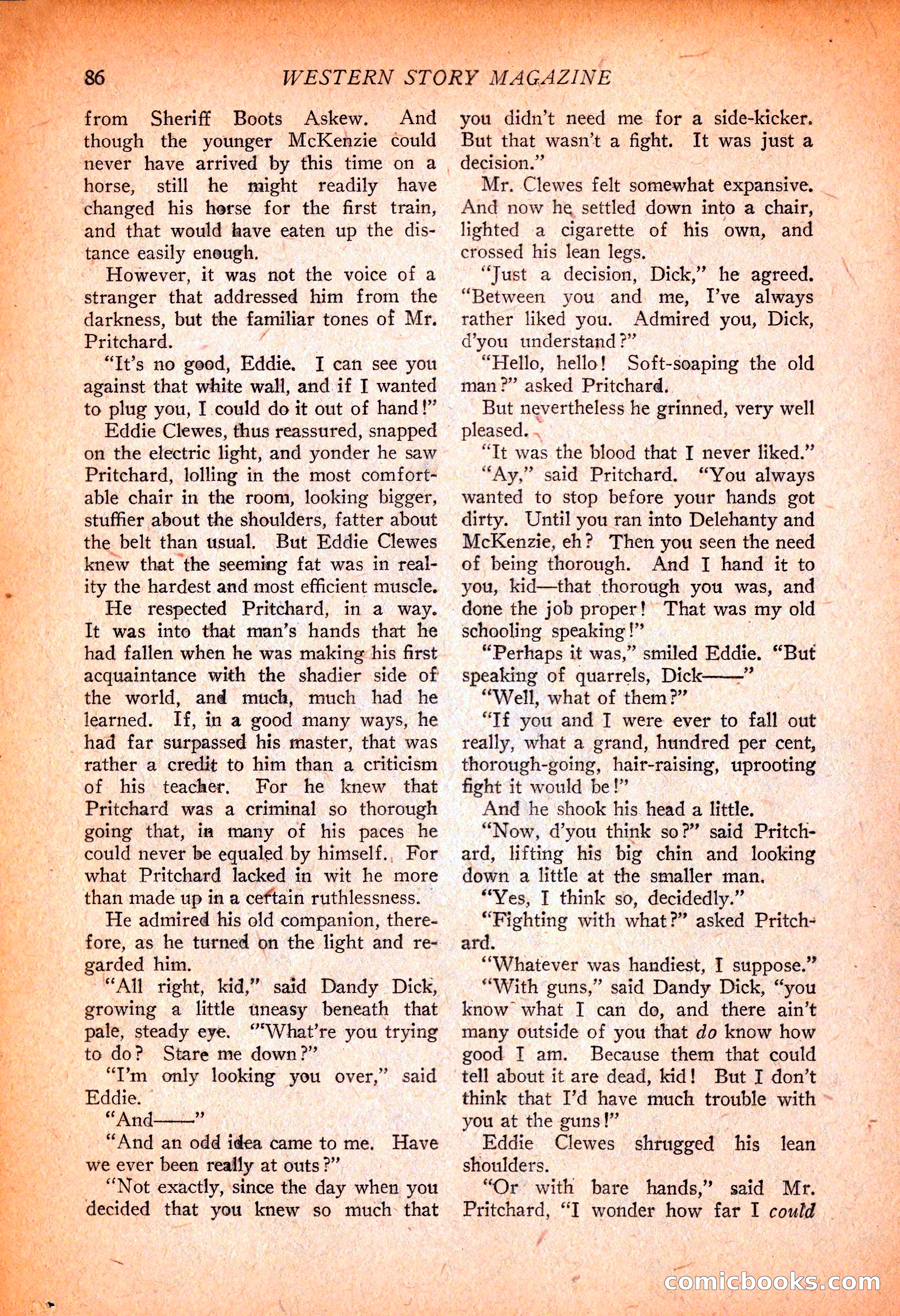 Western Story Magazine, November 13, 1926 — page 88 of 149