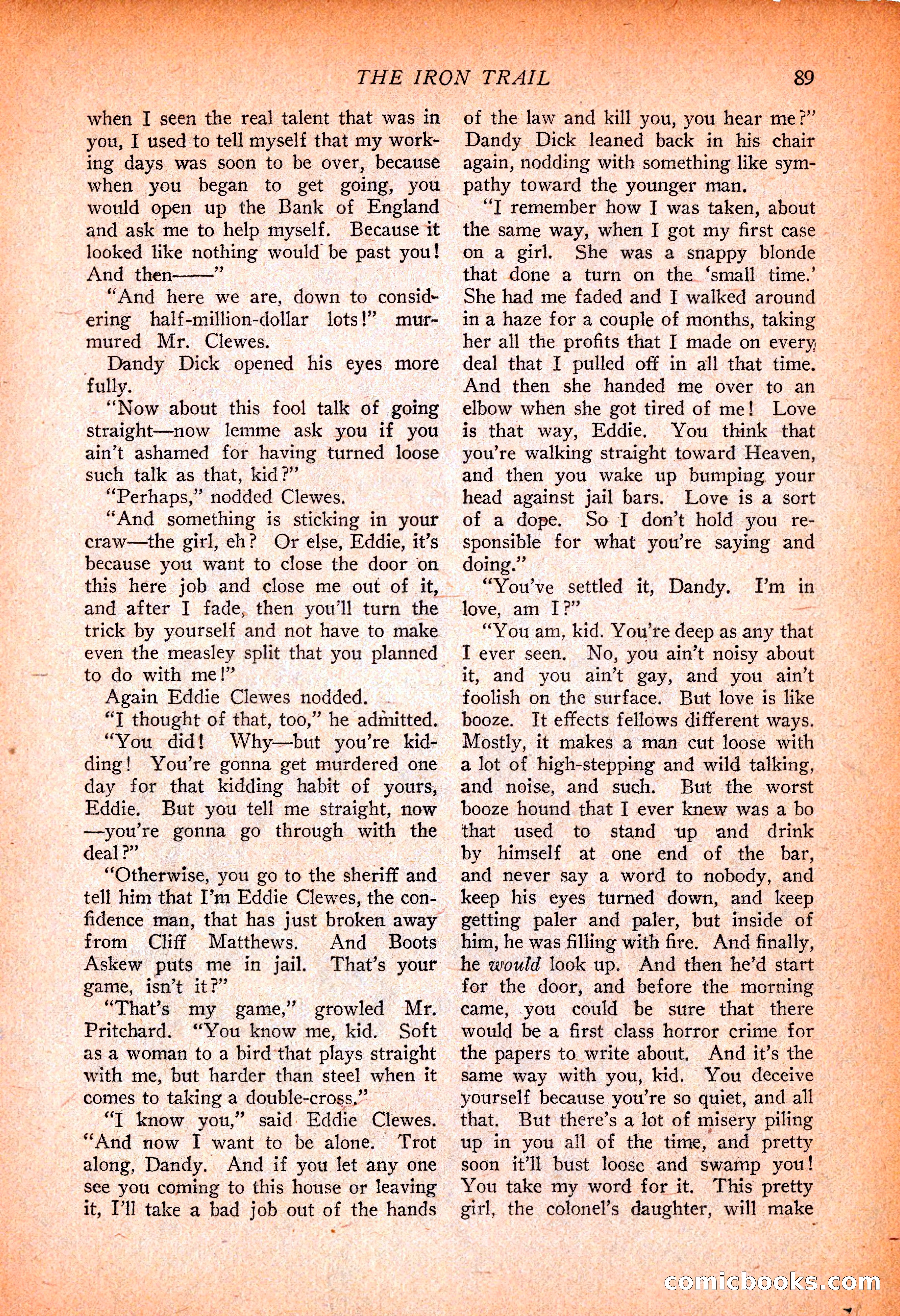 Western Story Magazine, November 13, 1926 — page 91 of 149