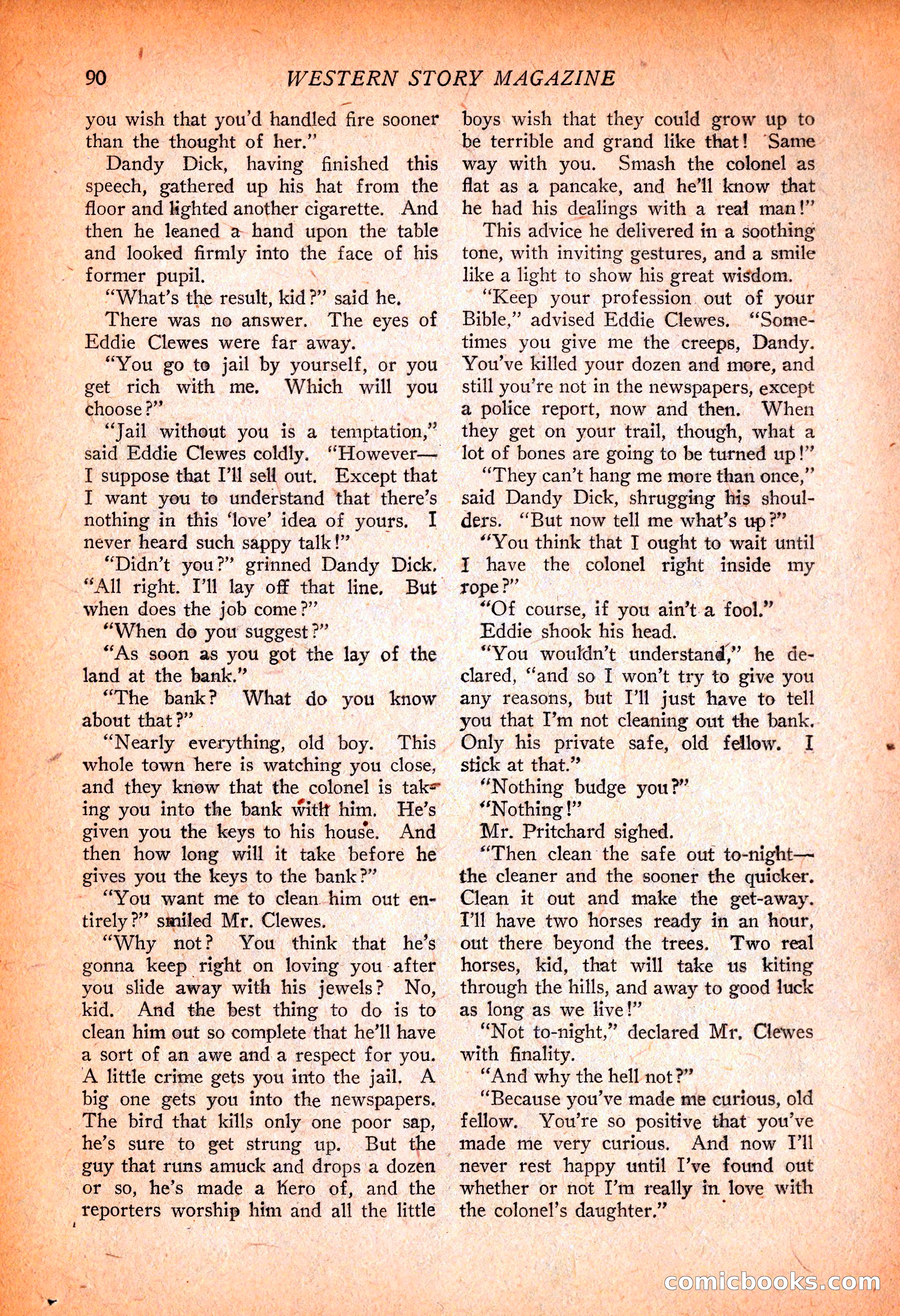 Western Story Magazine, November 13, 1926 — page 92 of 149