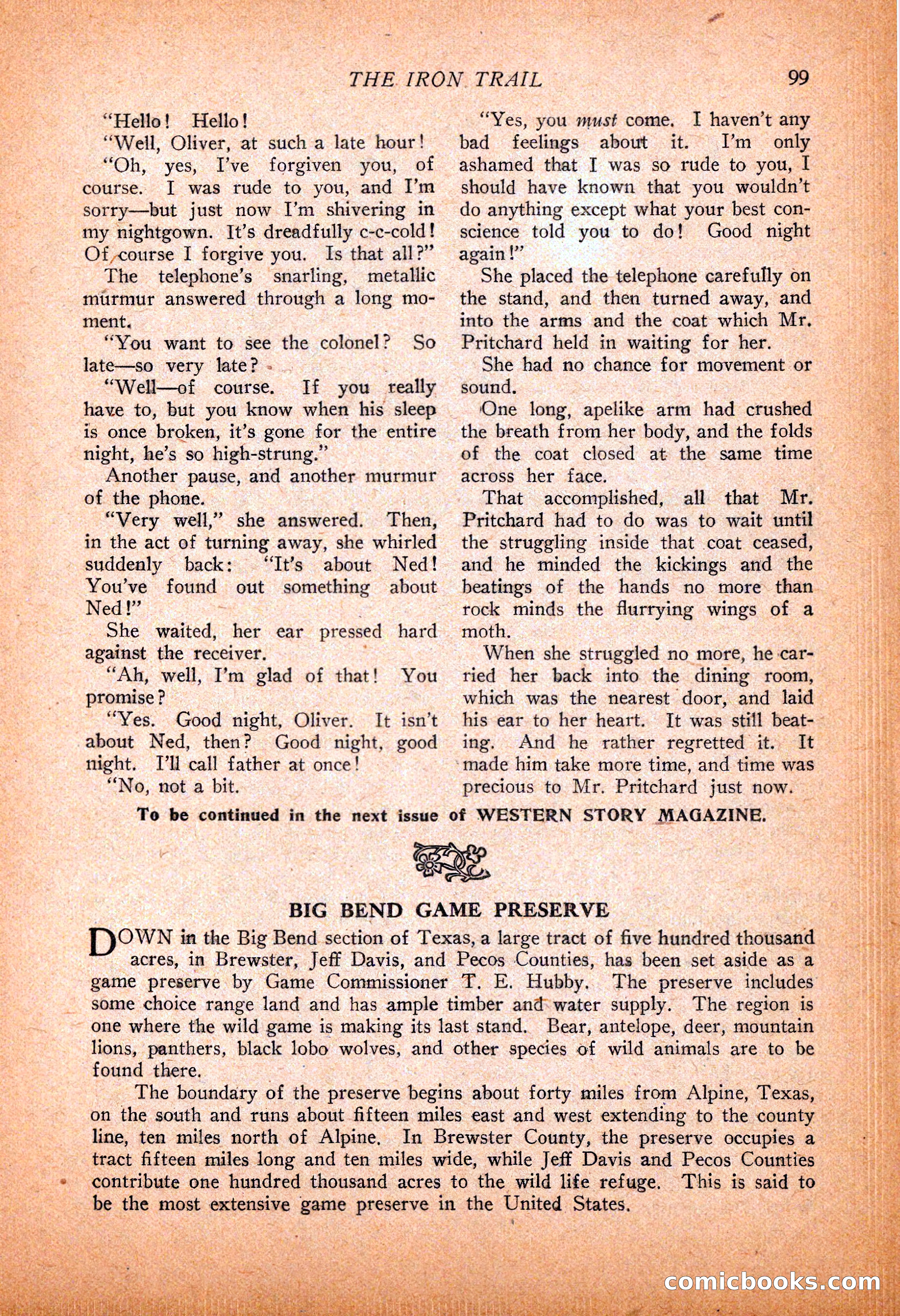Western Story Magazine, November 13, 1926 — page 101 of 149