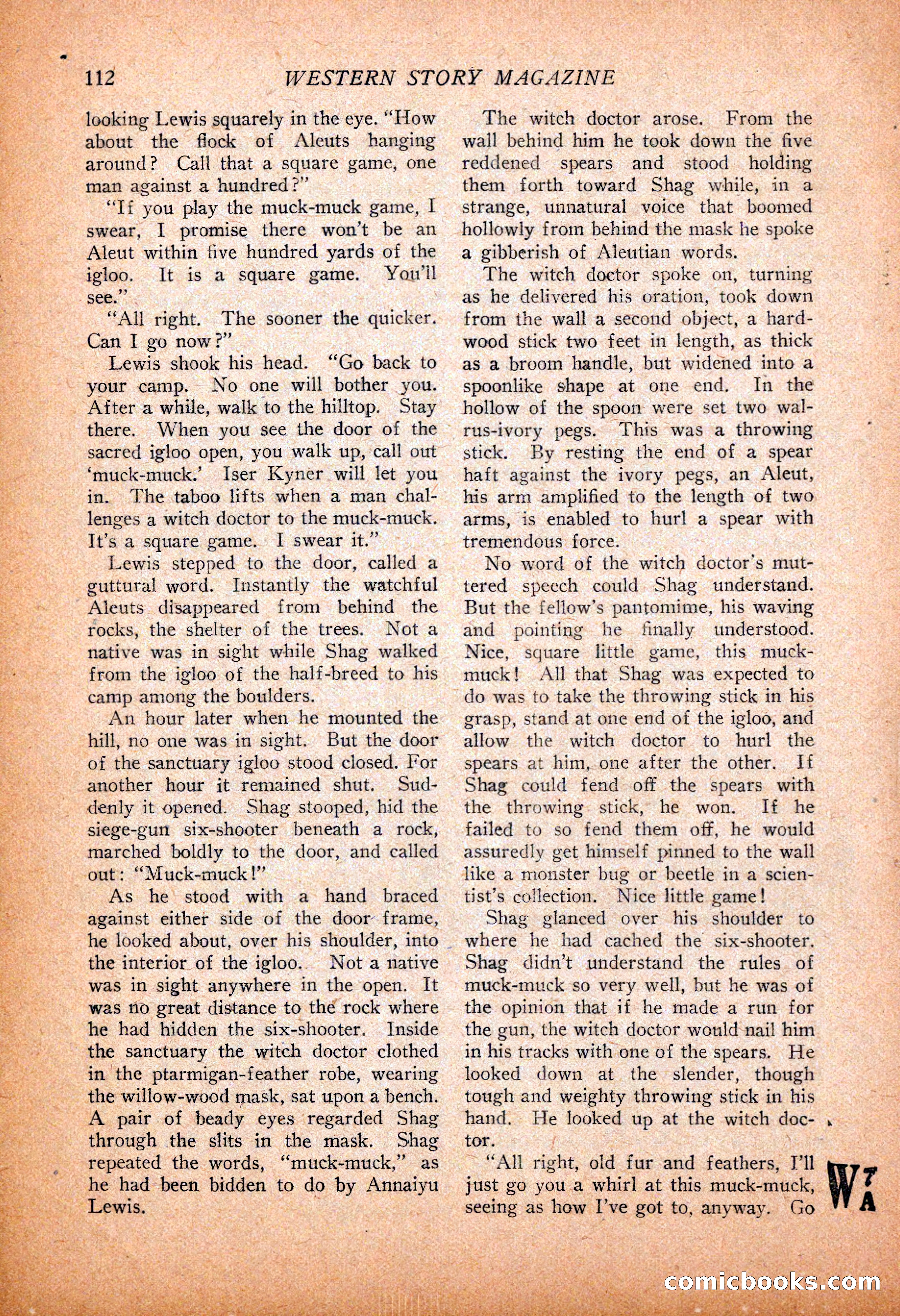 Western Story Magazine, November 13, 1926 — page 114 of 149