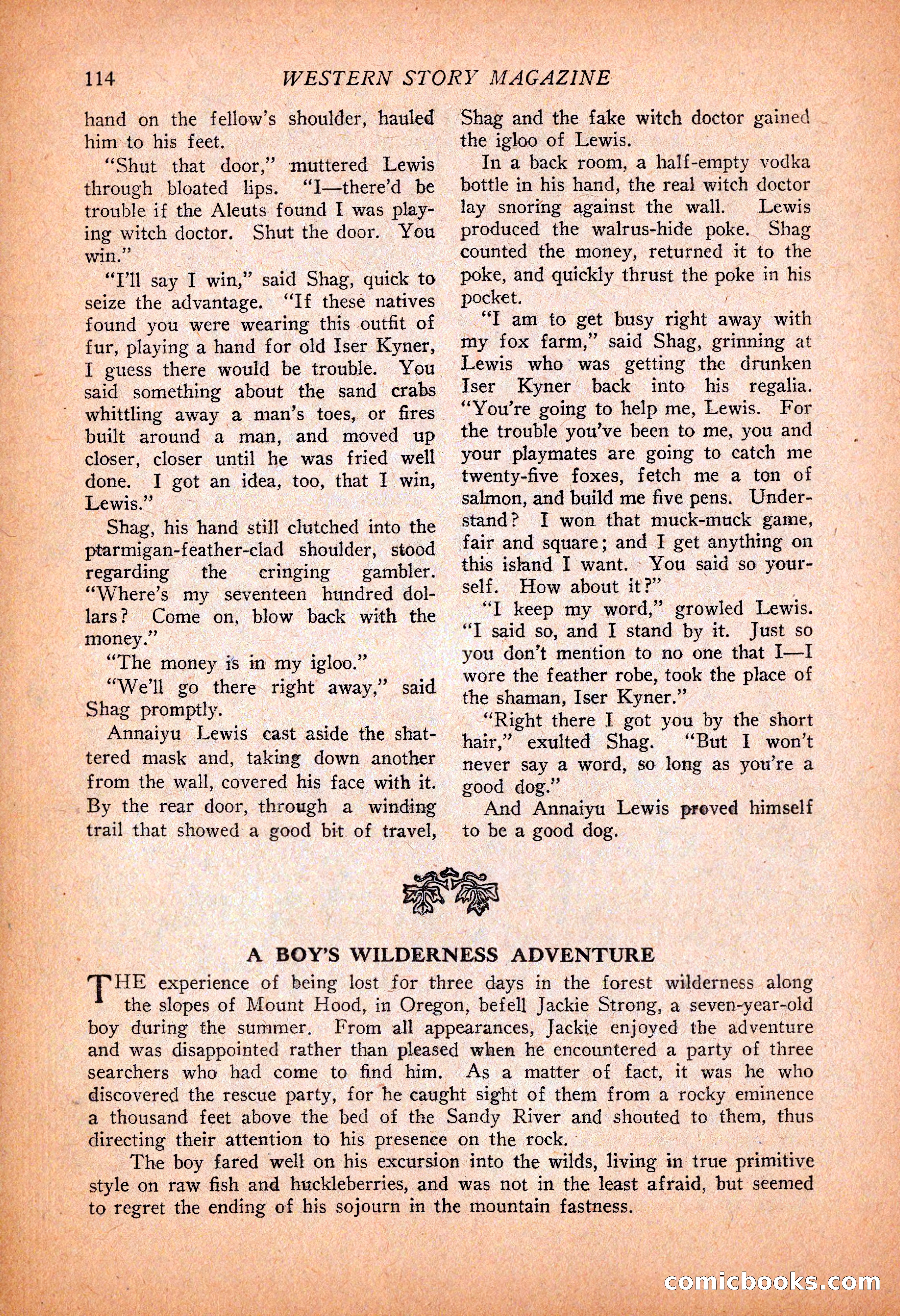 Western Story Magazine, November 13, 1926 — page 116 of 149