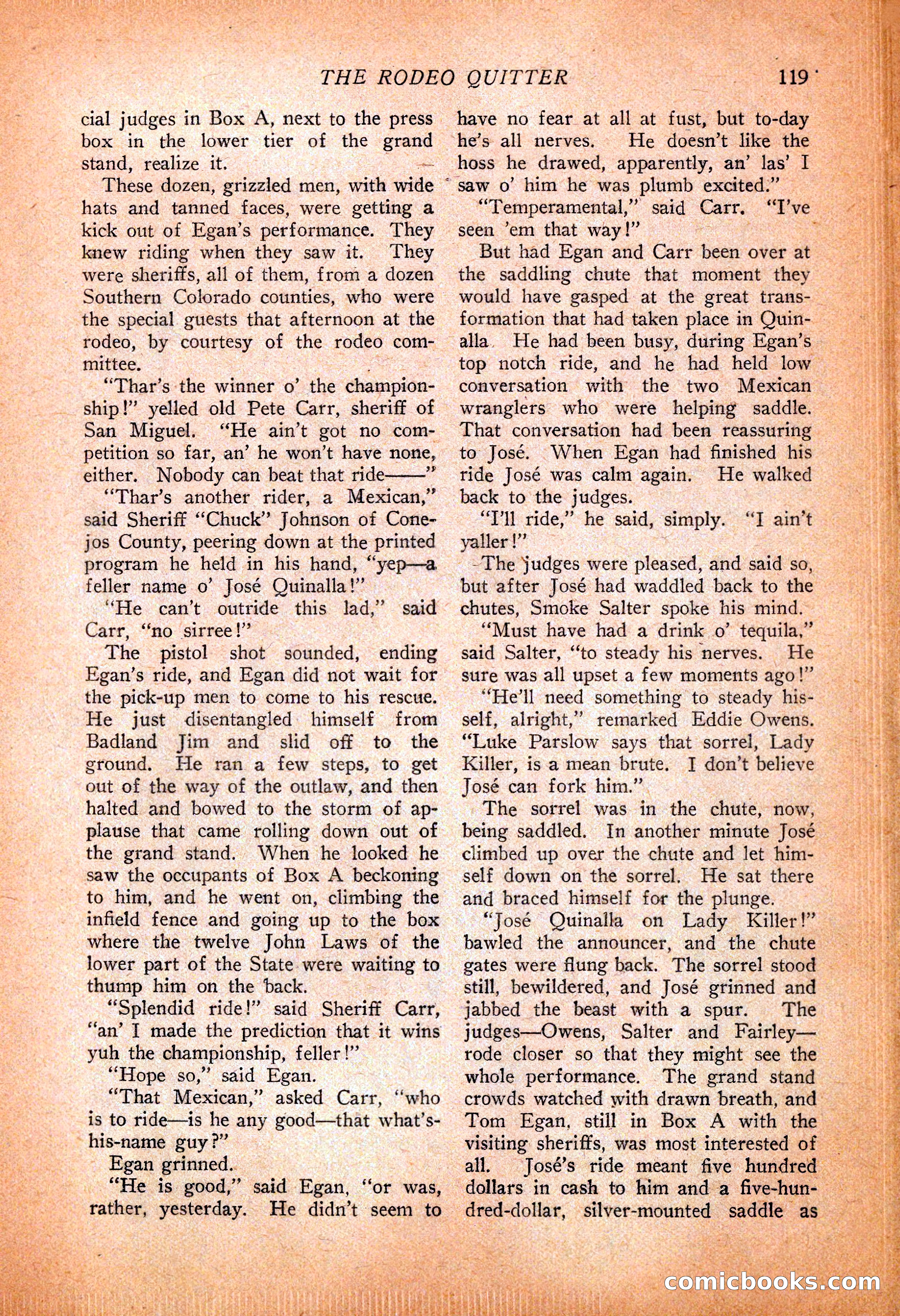 Western Story Magazine, November 13, 1926 — page 121 of 149