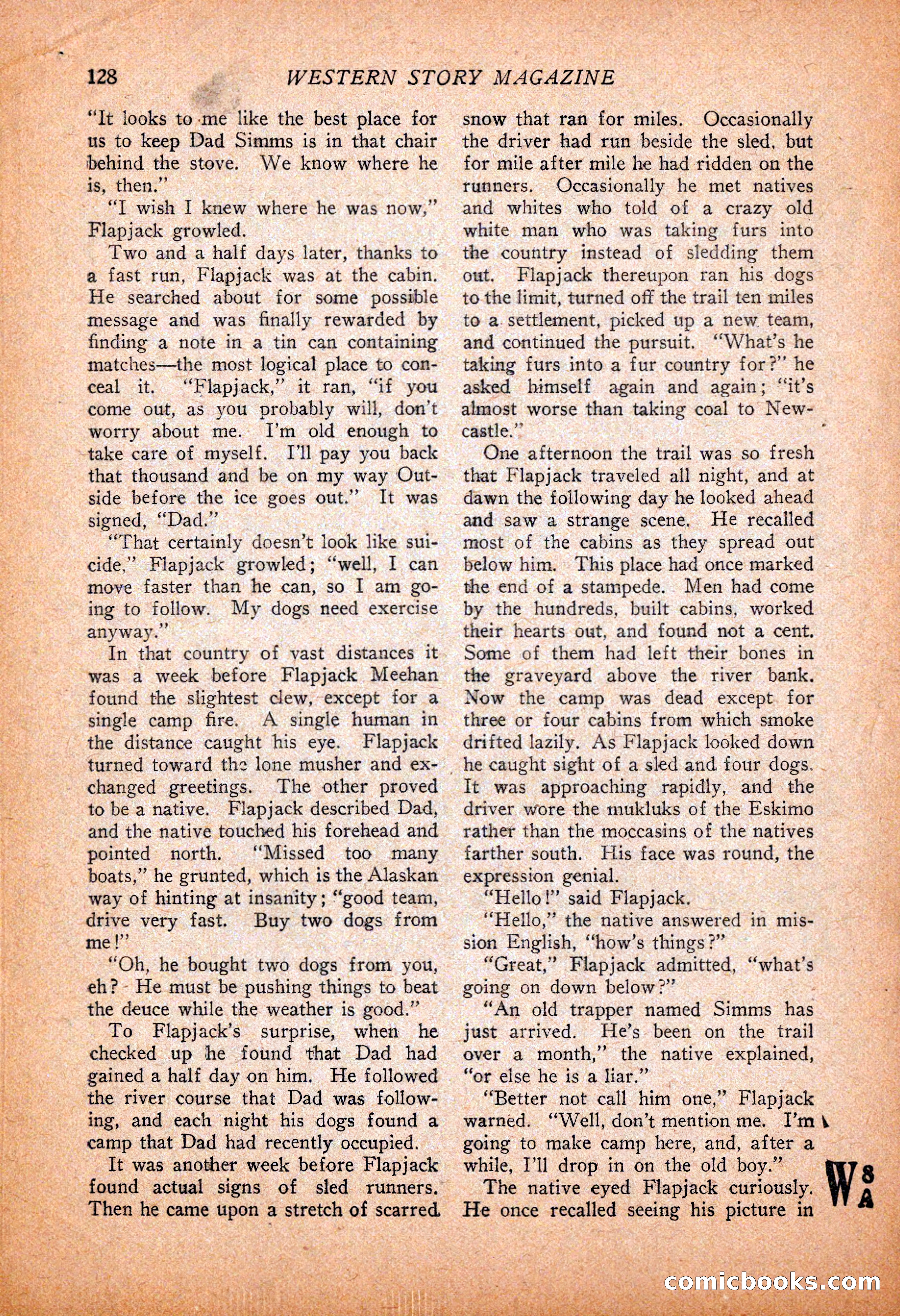 Western Story Magazine, November 13, 1926 — page 130 of 149