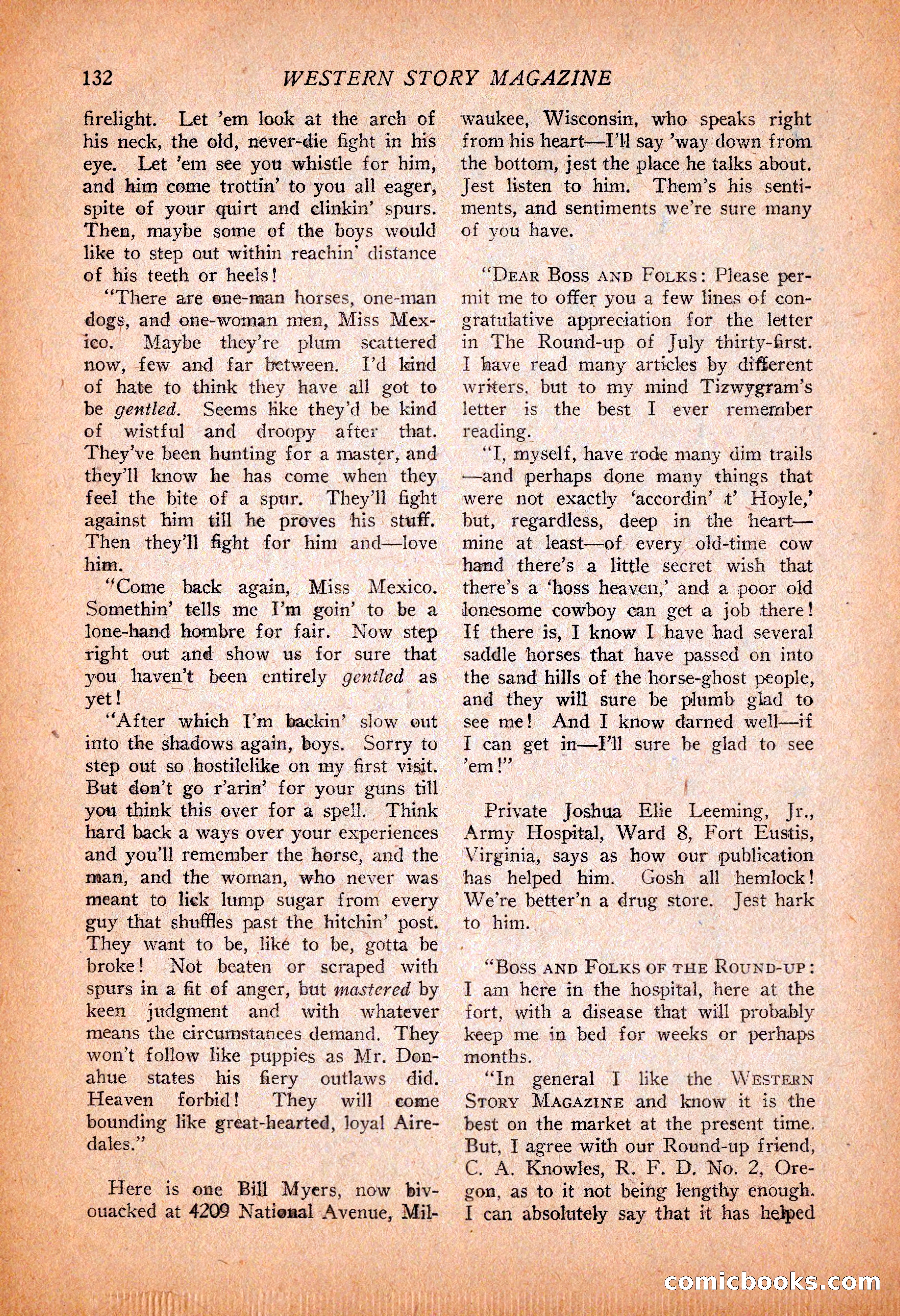 Western Story Magazine, November 13, 1926 — page 134 of 149