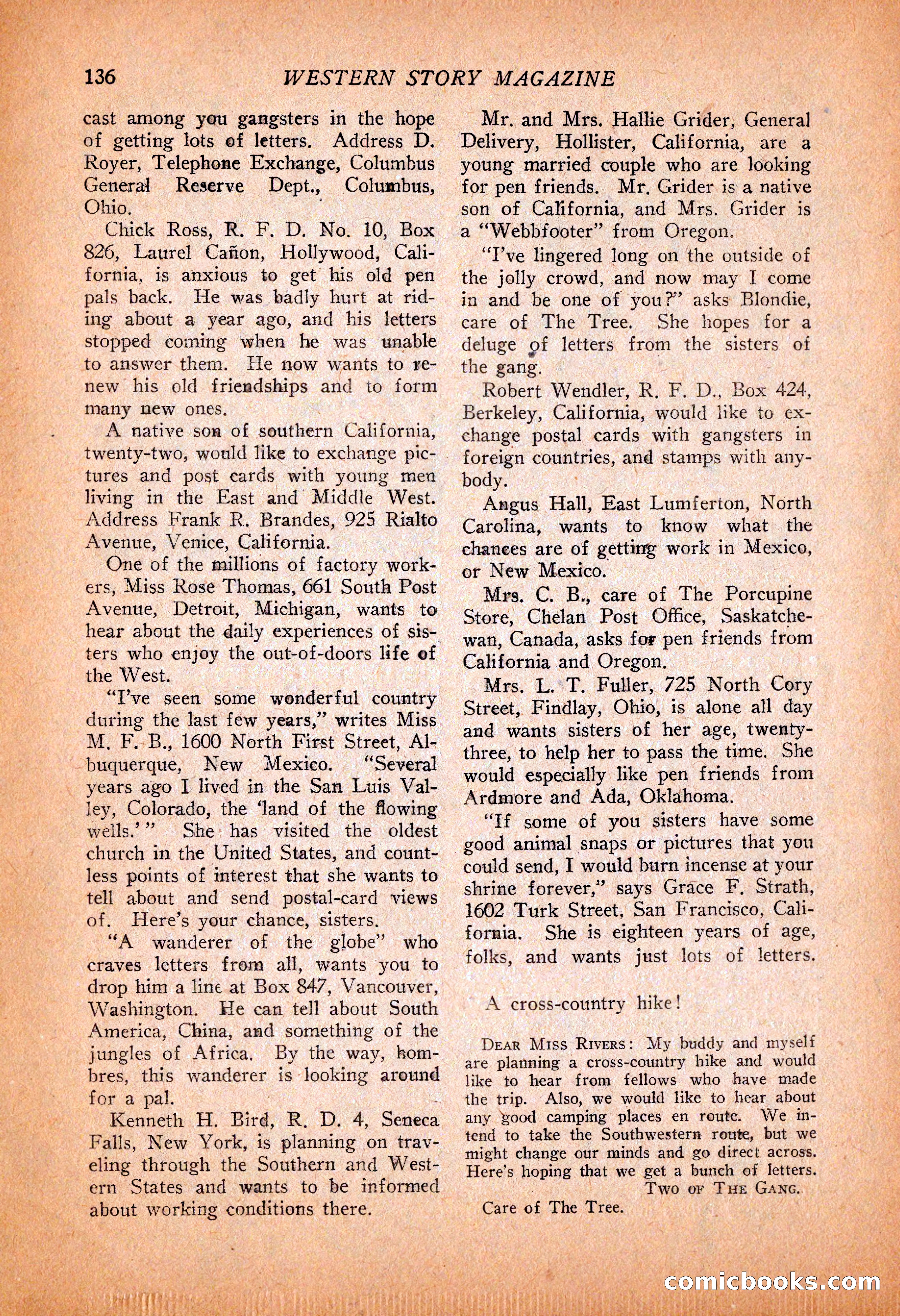 Western Story Magazine, November 13, 1926 — page 138 of 149