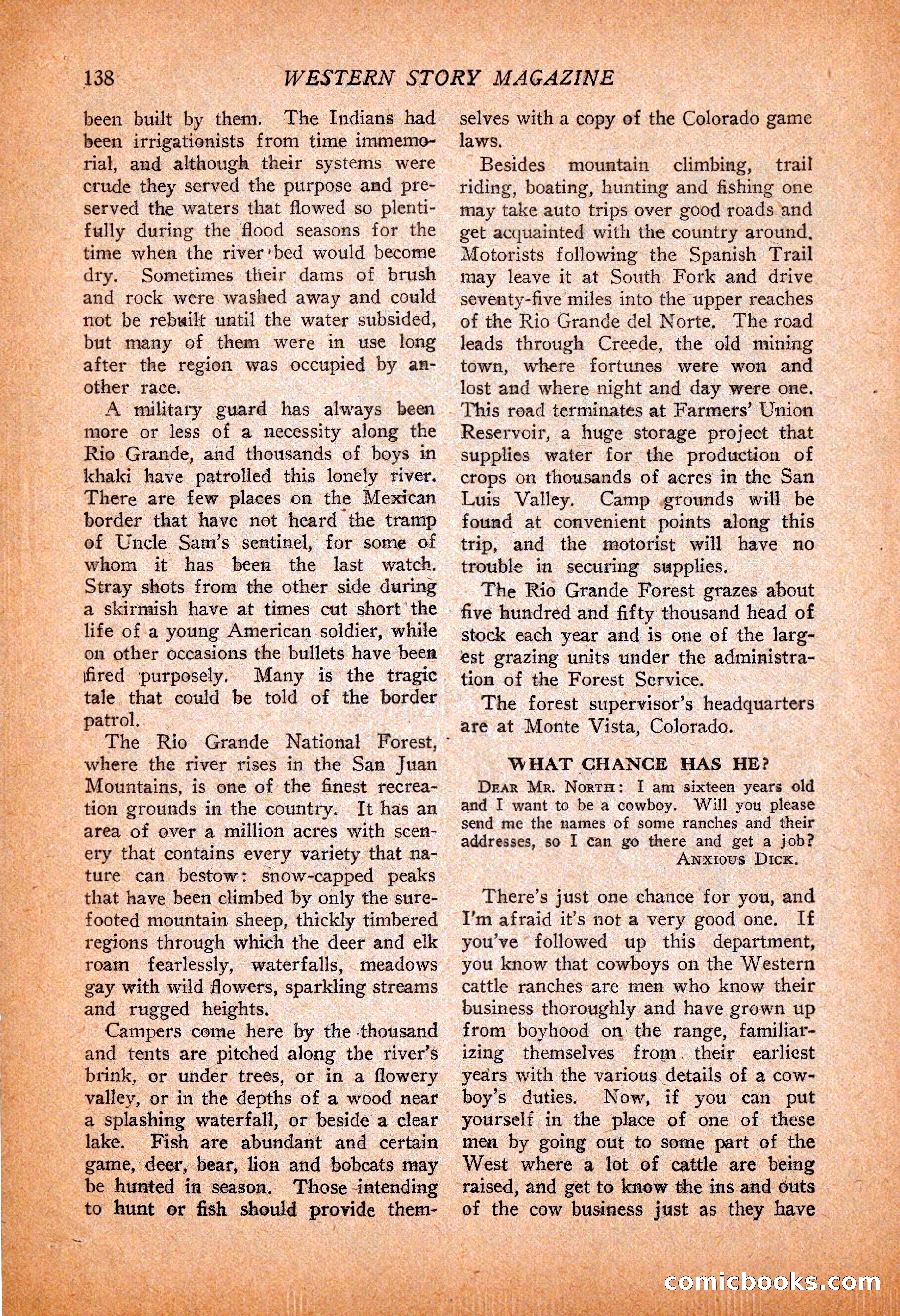 Western Story Magazine, November 13, 1926 — page 140 of 149