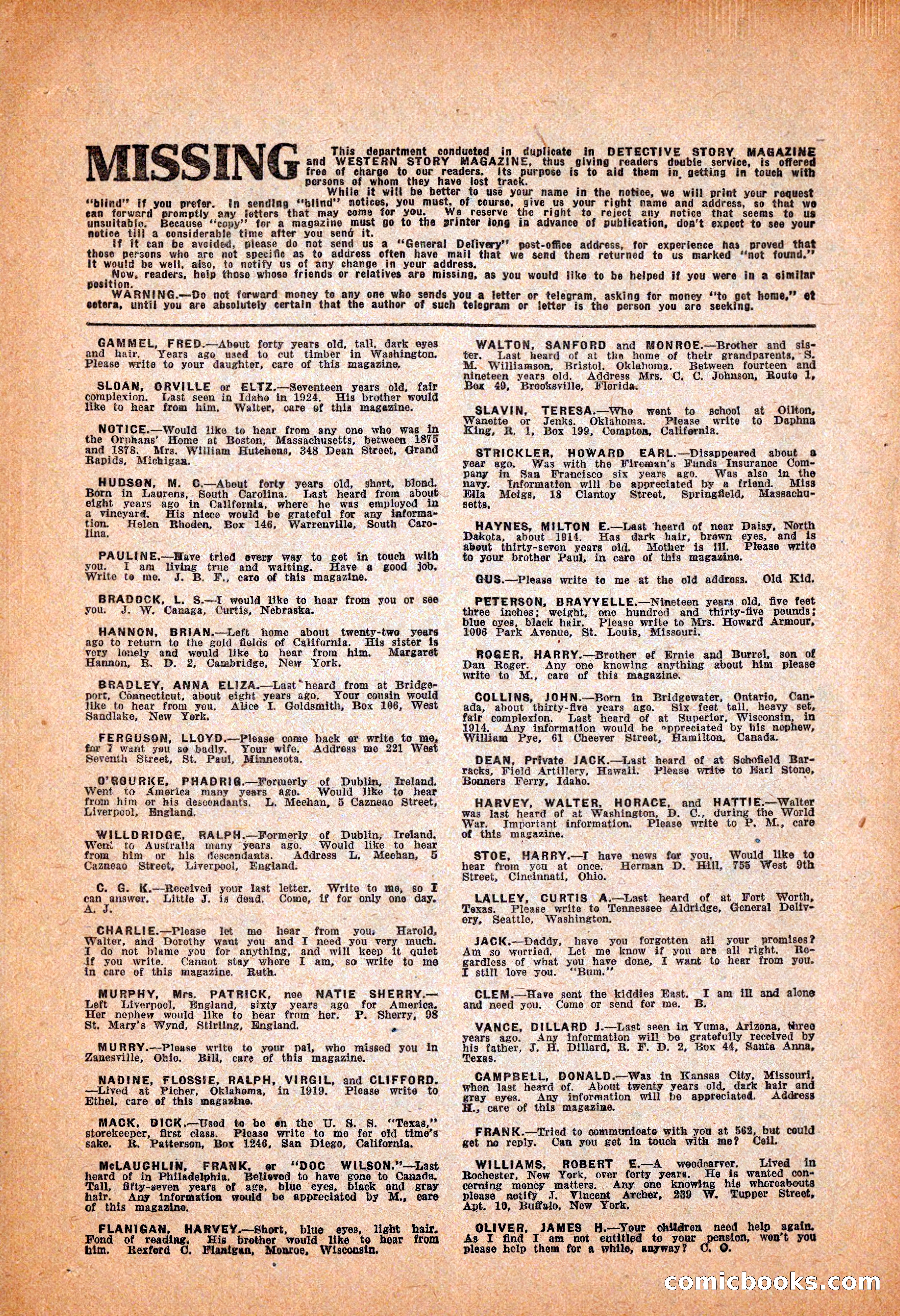 Western Story Magazine, November 13, 1926 — page 144 of 149