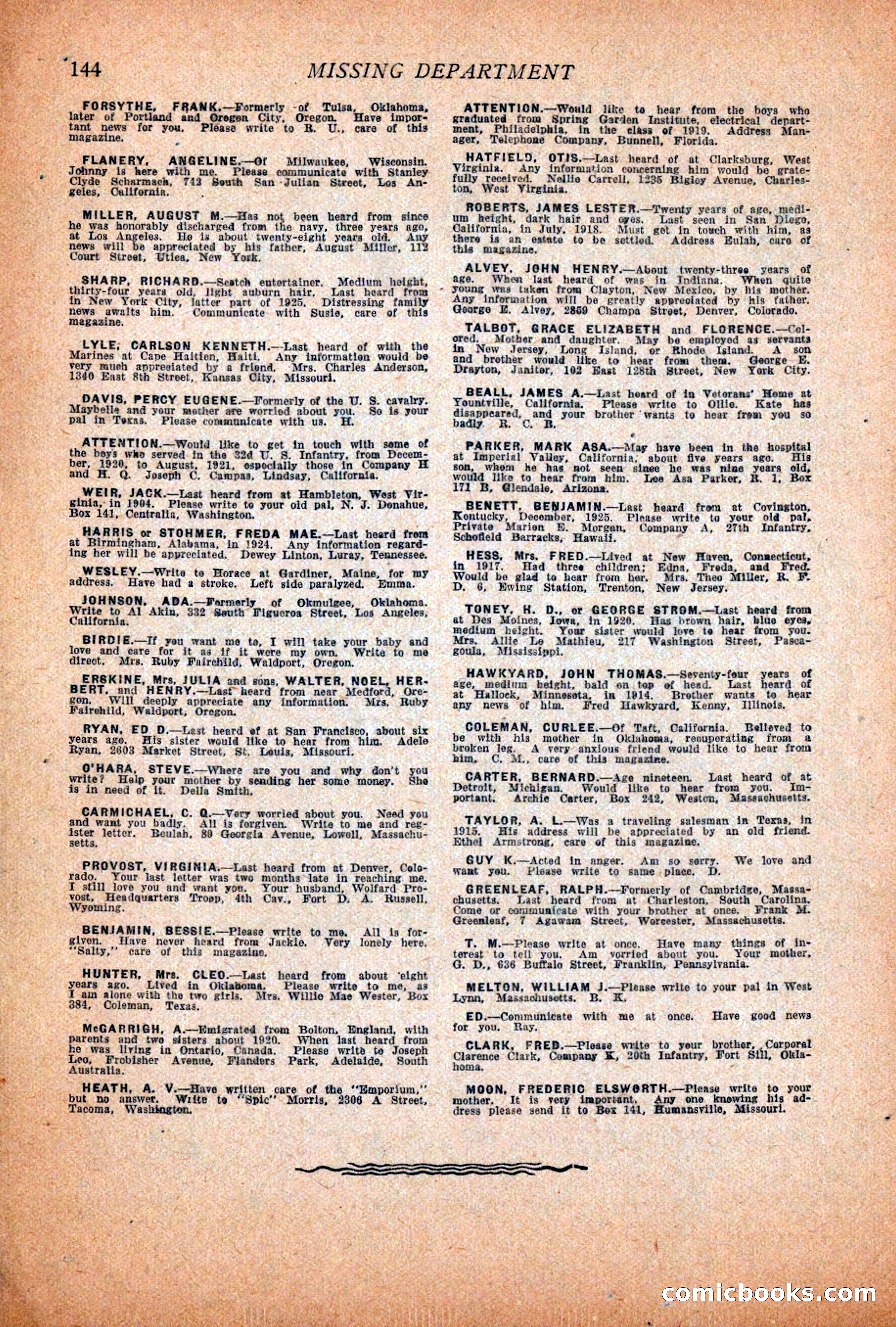 Western Story Magazine, November 13, 1926 — page 146 of 149