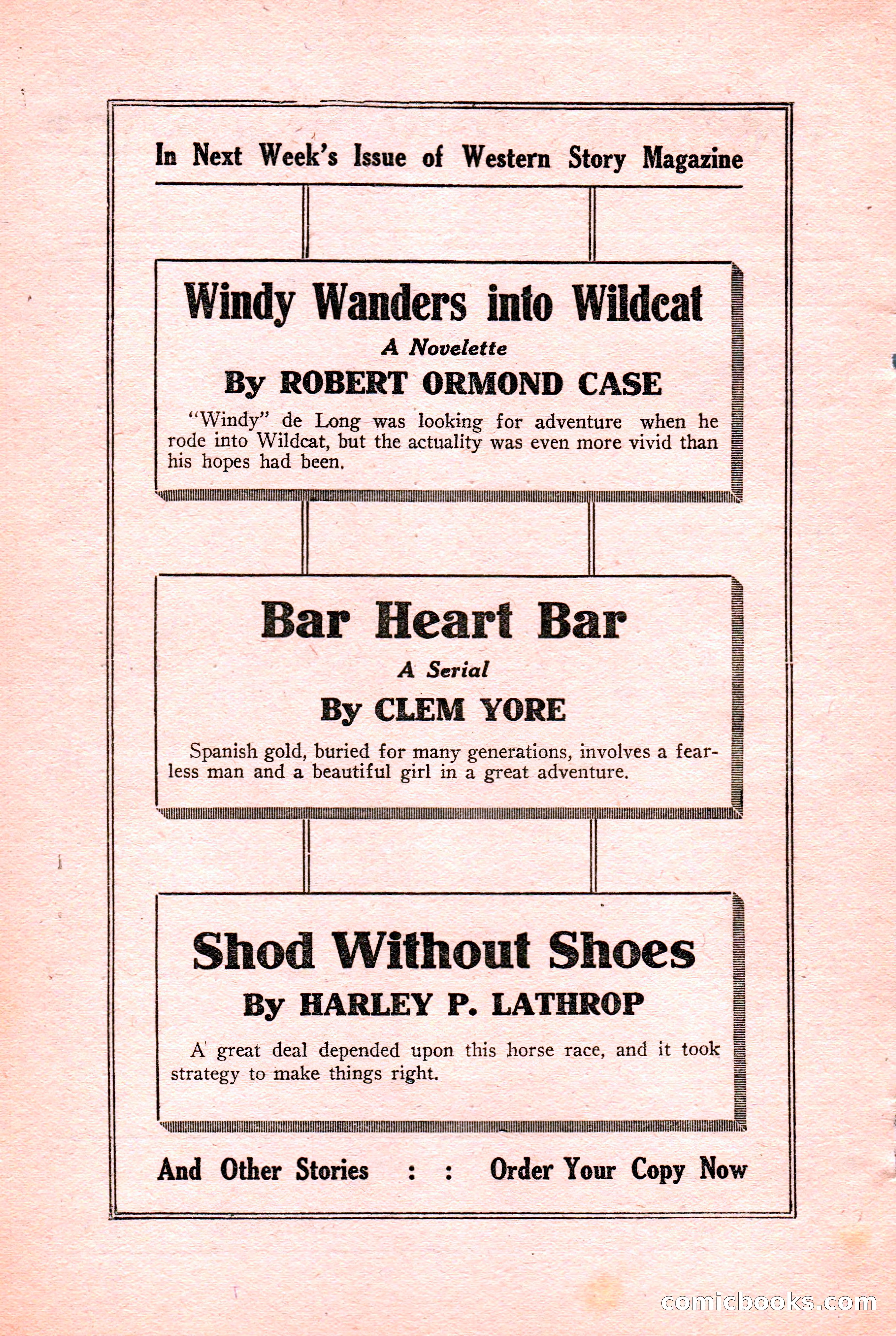 Western Story Magazine Cover — page 4 of 148