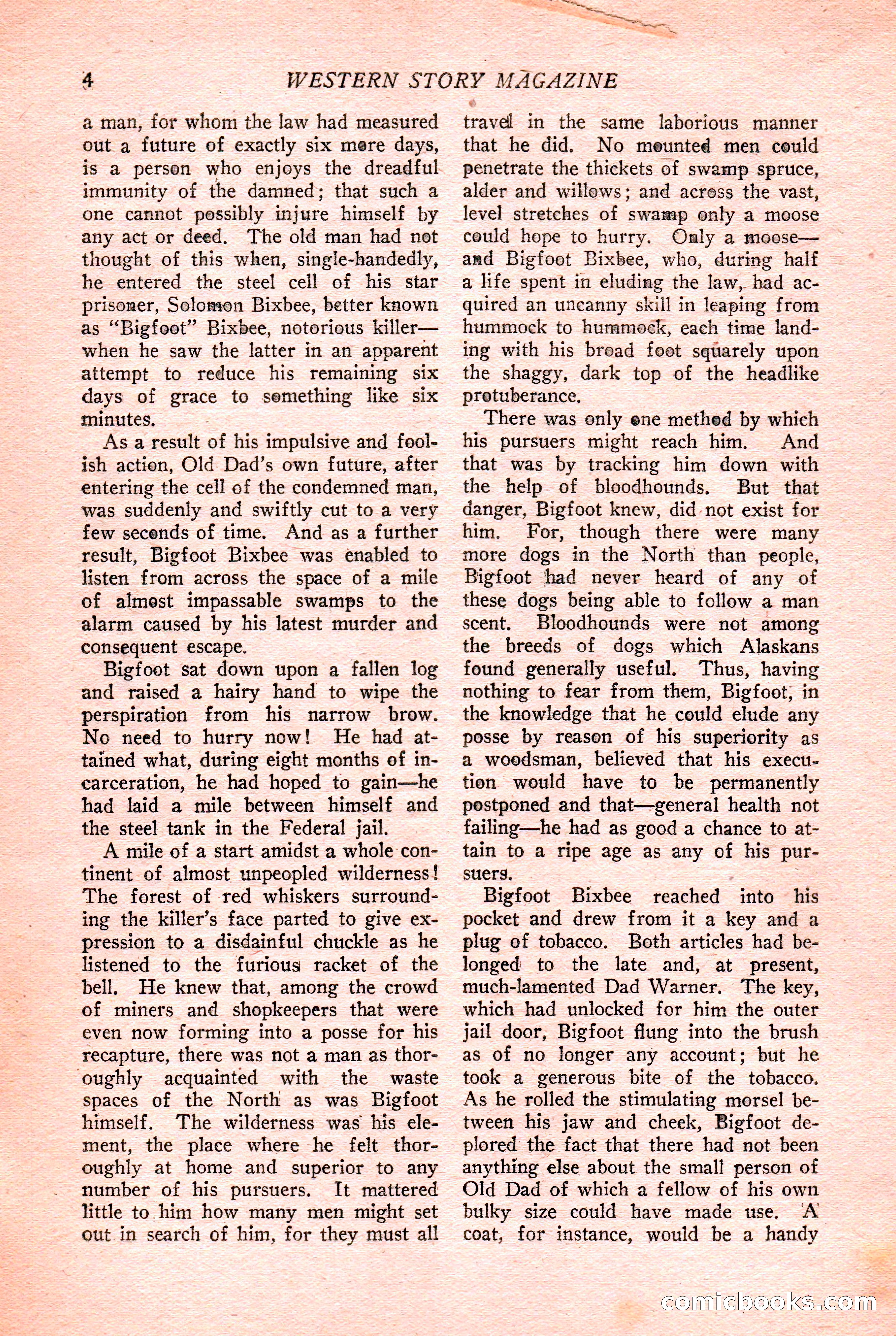 Western Story Magazine Cover — page 6 of 148