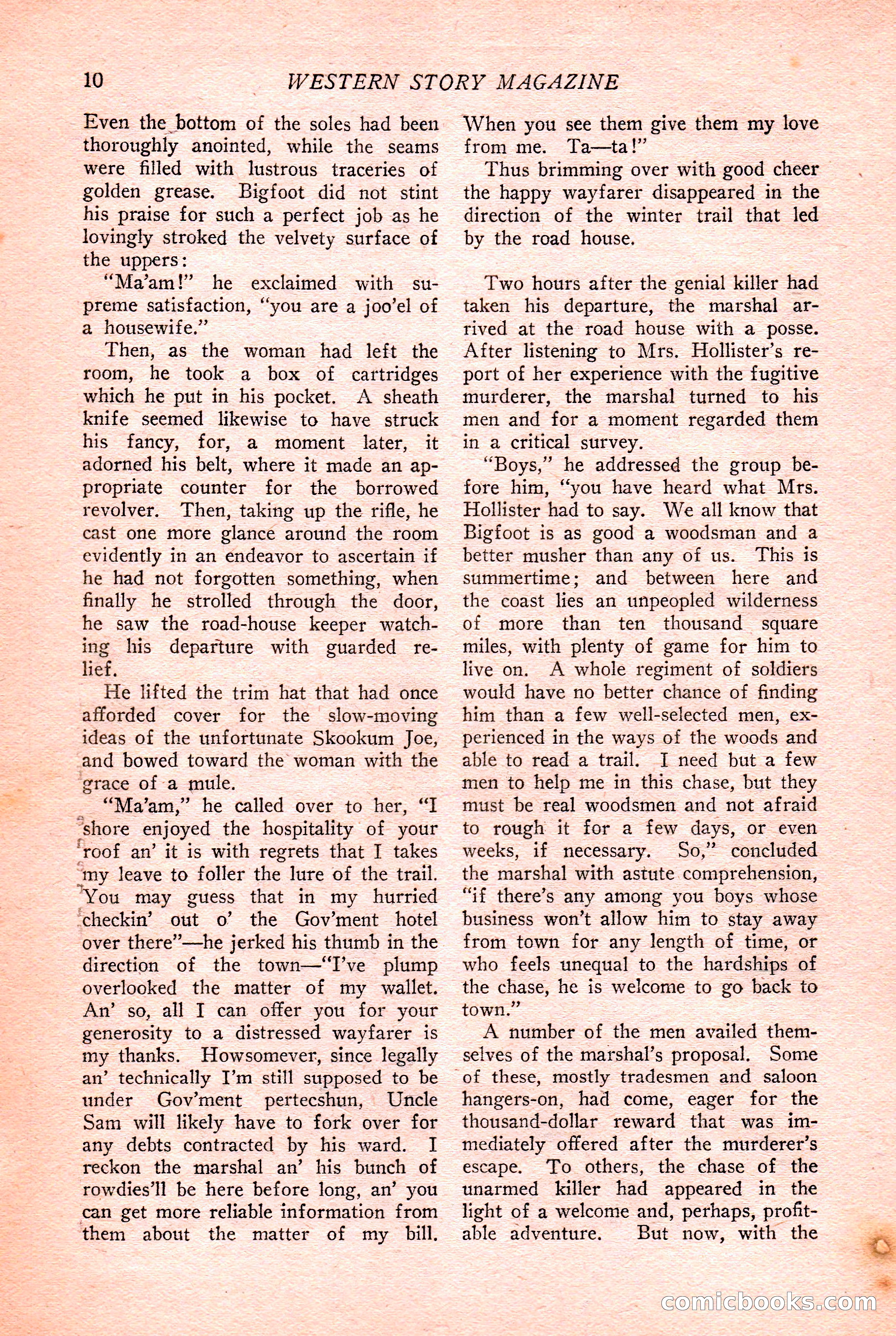 Western Story Magazine Cover — page 12 of 148