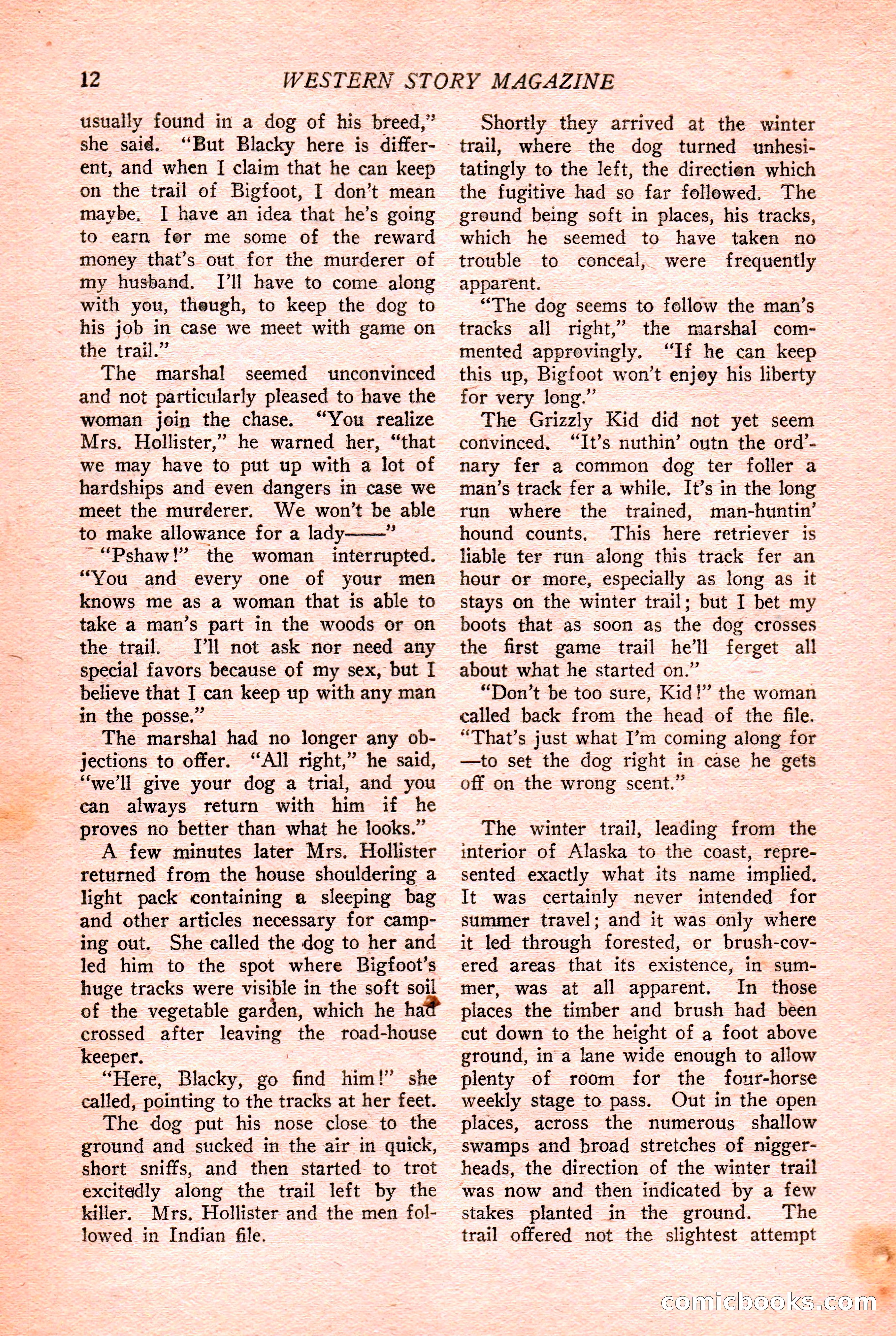 Western Story Magazine Cover — page 14 of 148