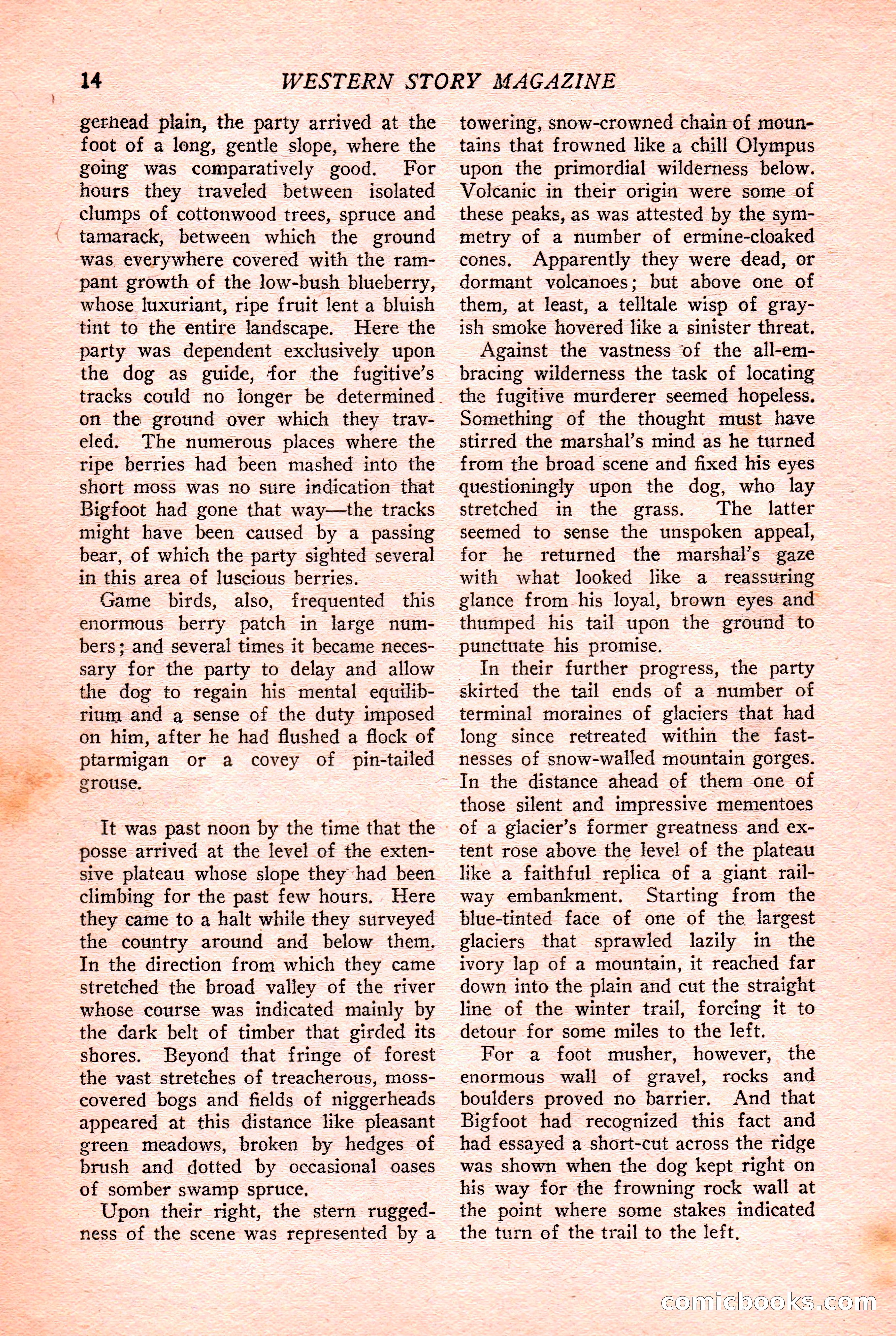 Western Story Magazine Cover — page 16 of 148