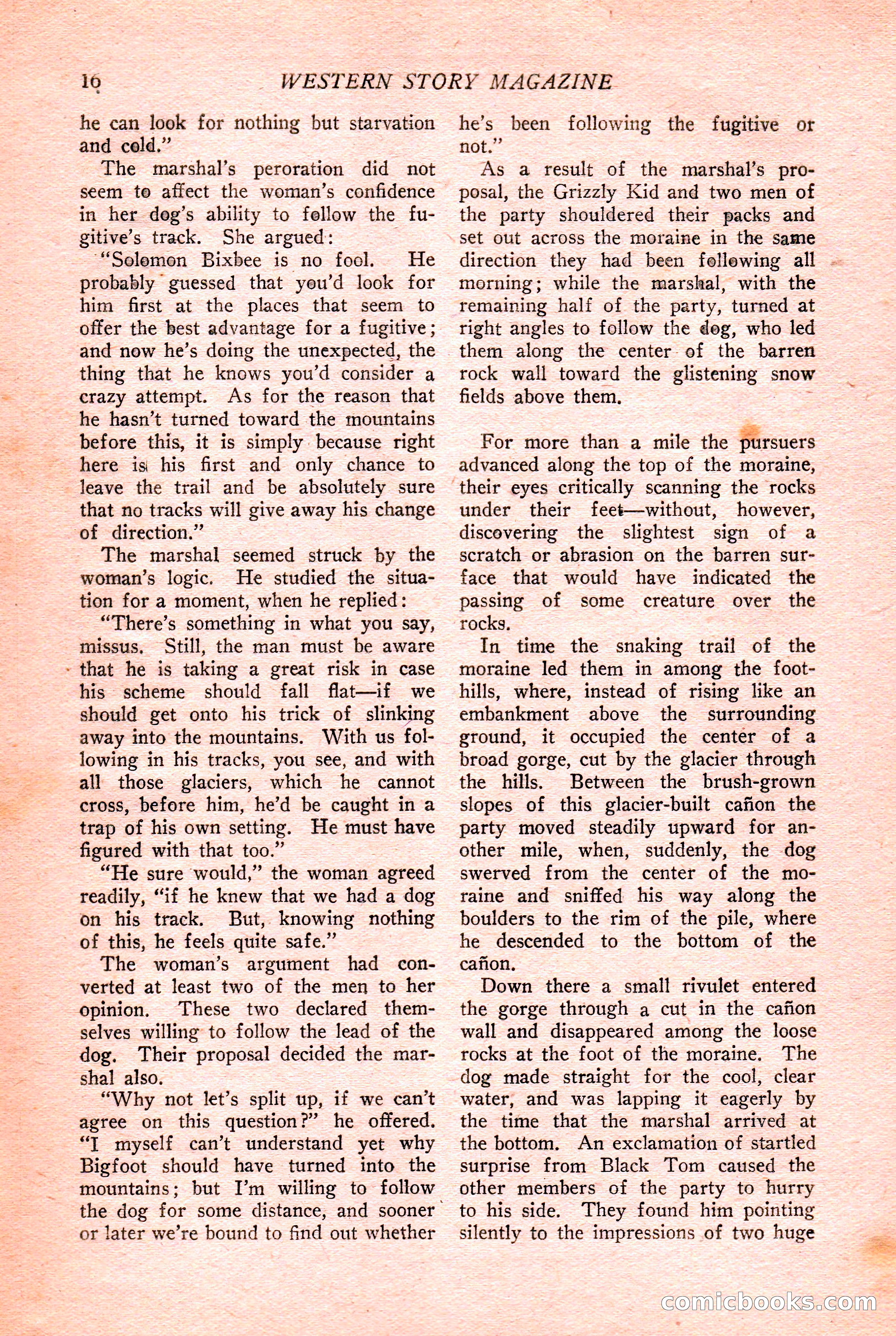 Western Story Magazine Cover — page 18 of 148