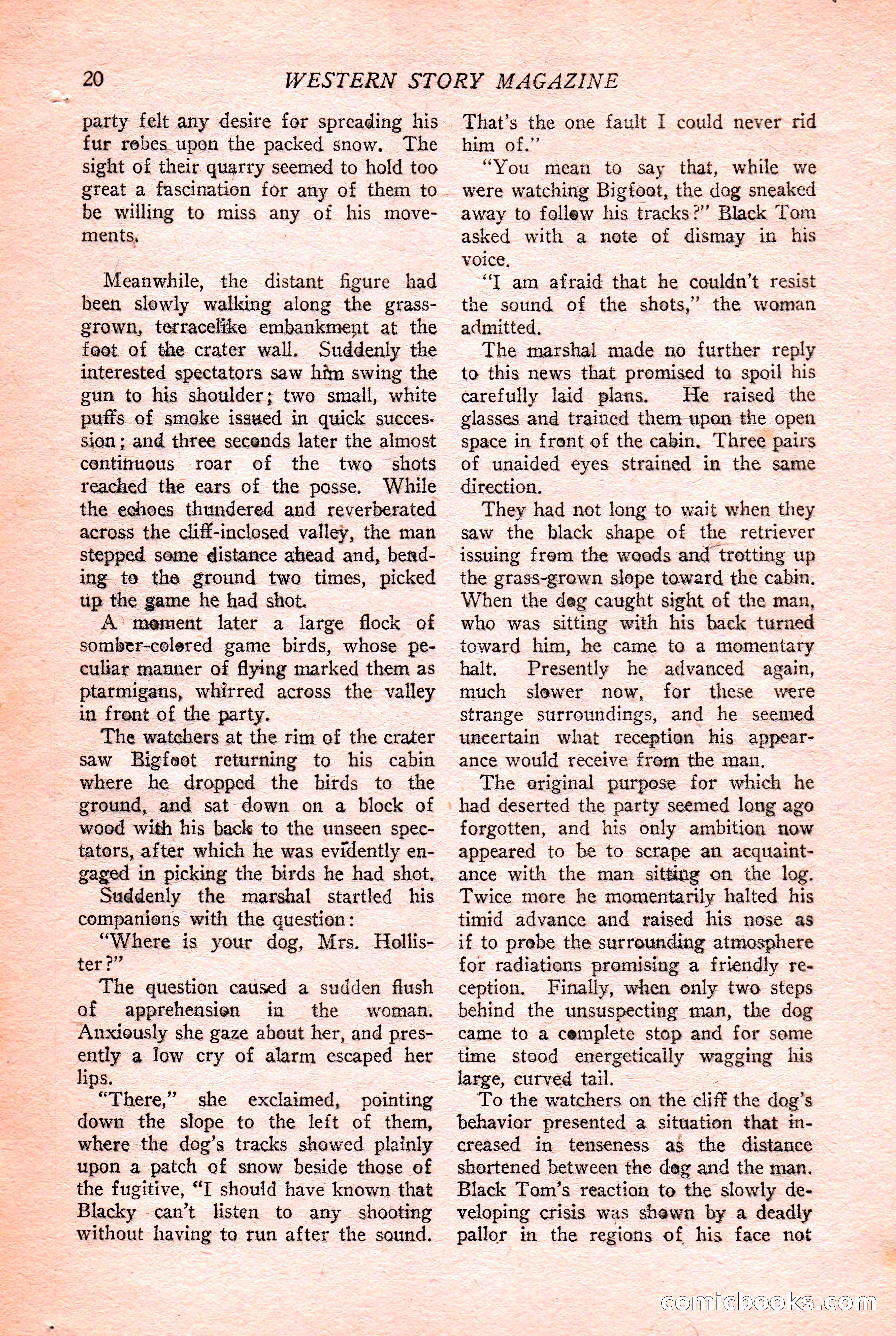 Western Story Magazine Cover — page 22 of 148