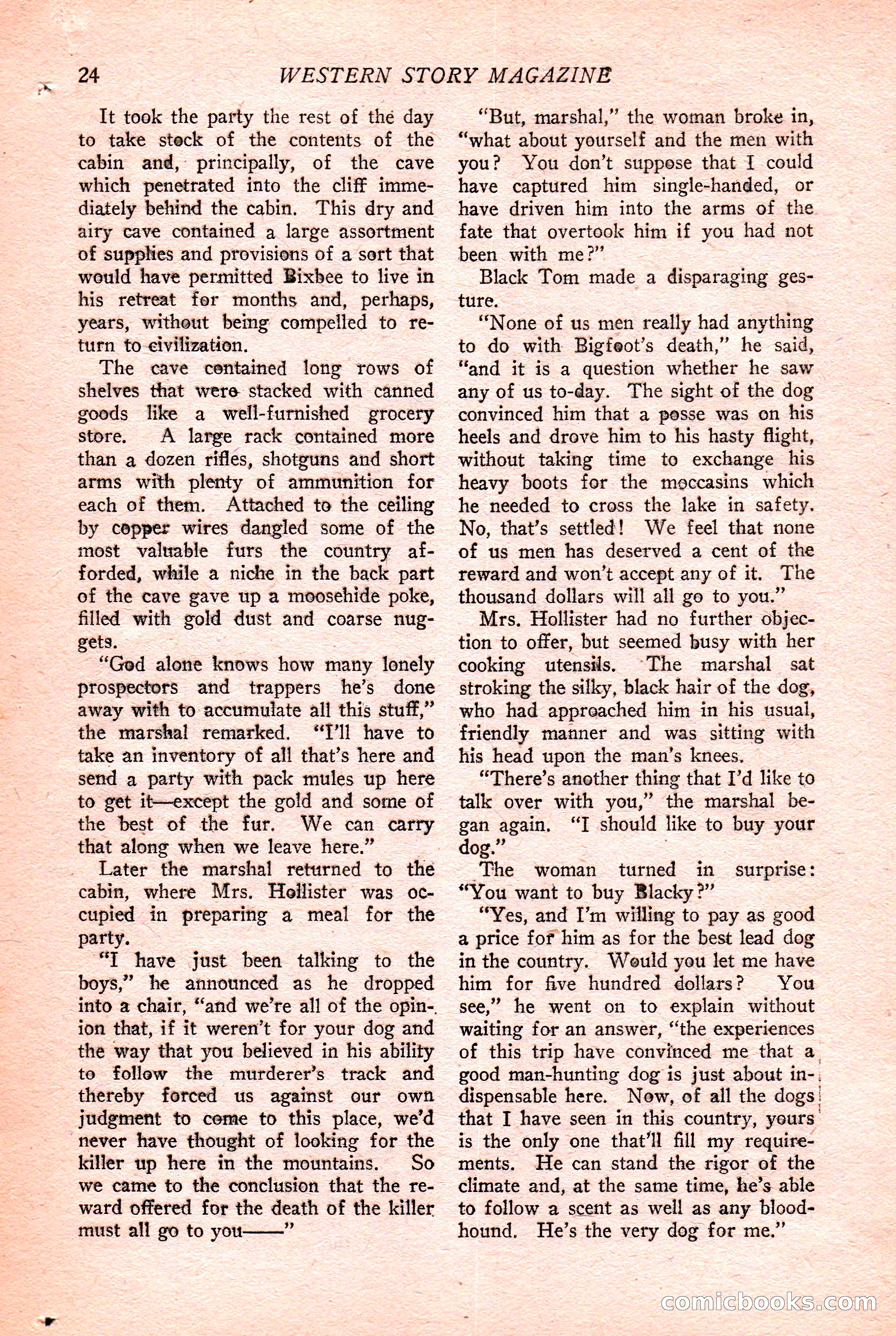 Western Story Magazine Cover — page 26 of 148