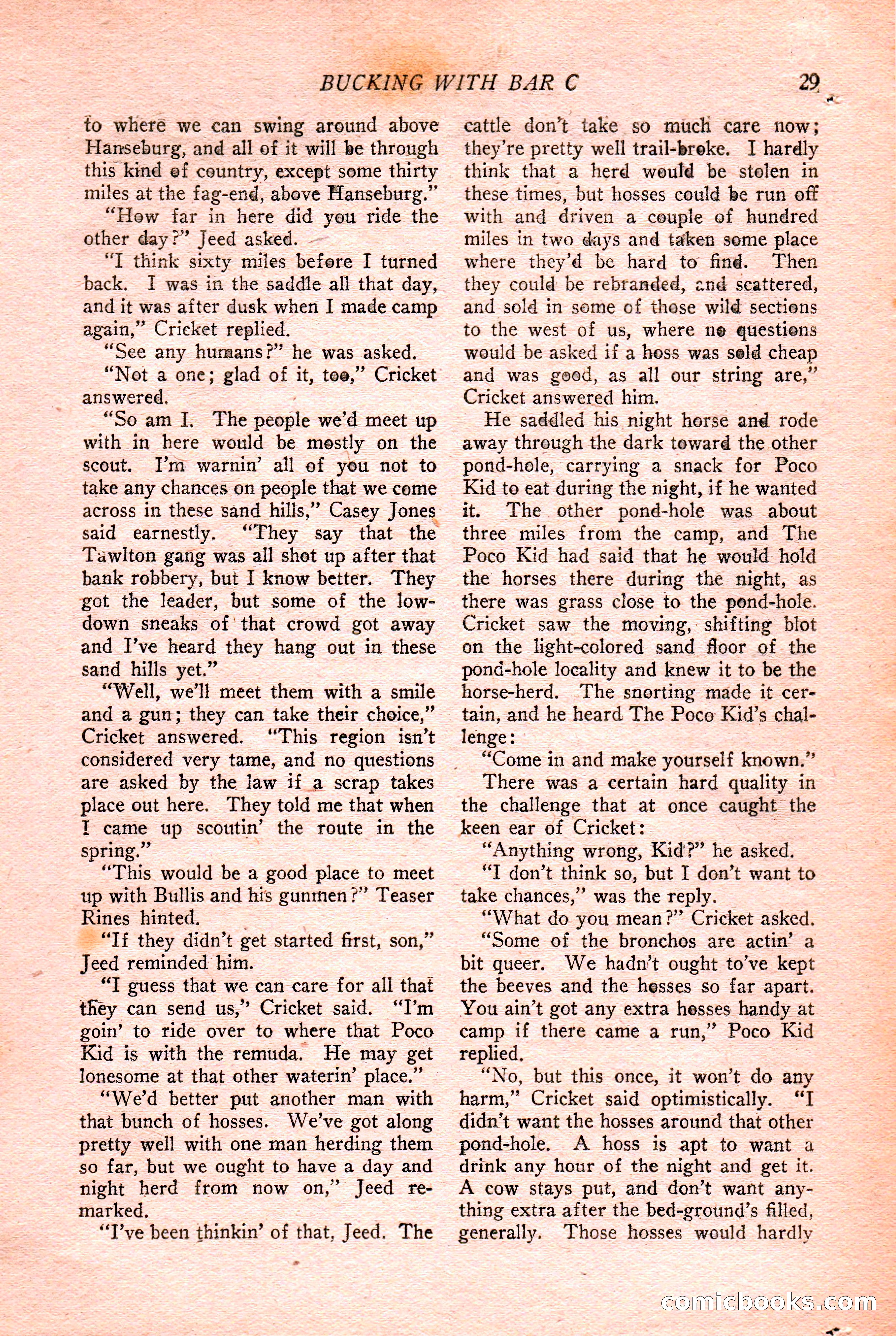 Western Story Magazine Cover — page 31 of 148
