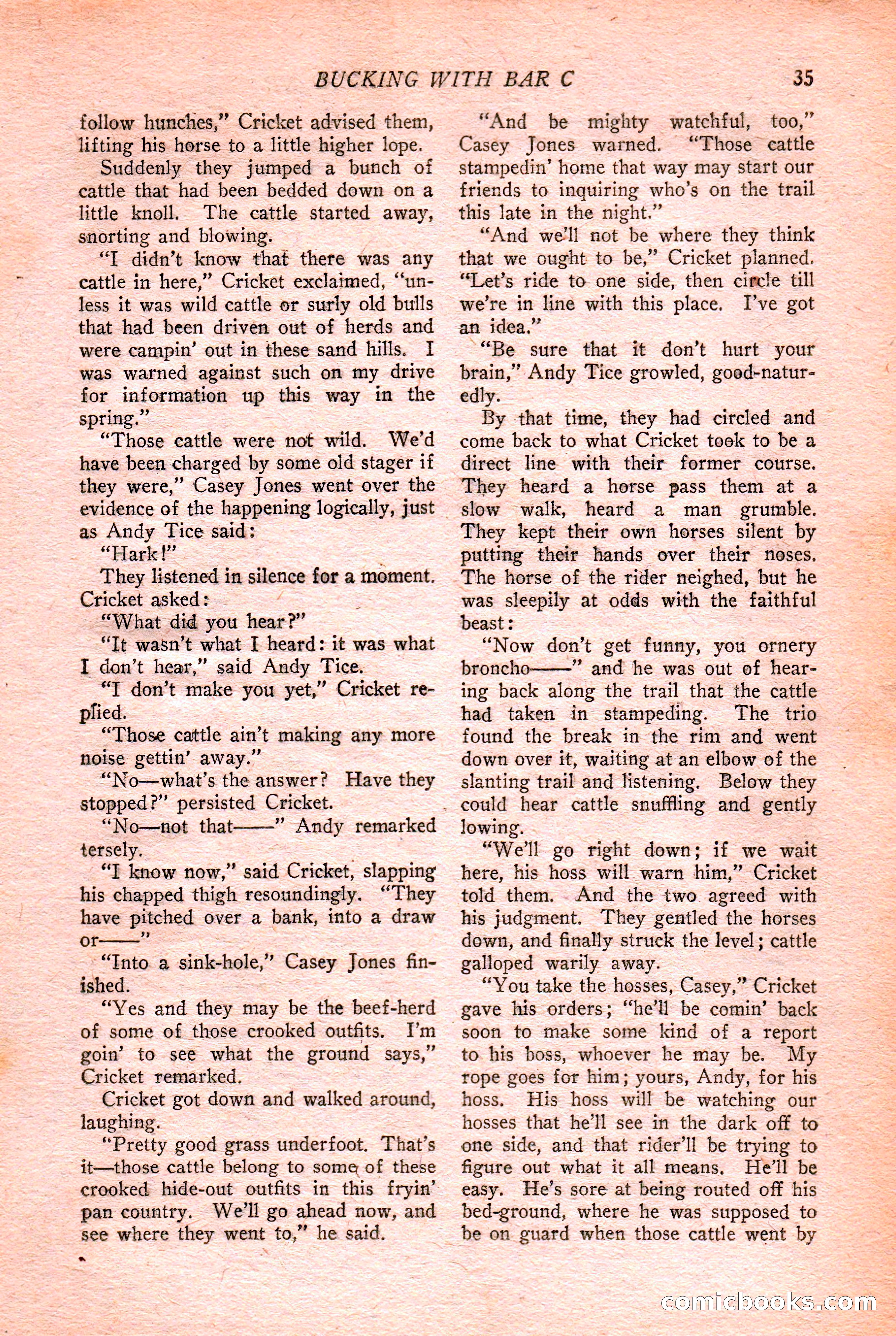Western Story Magazine Cover — page 37 of 148