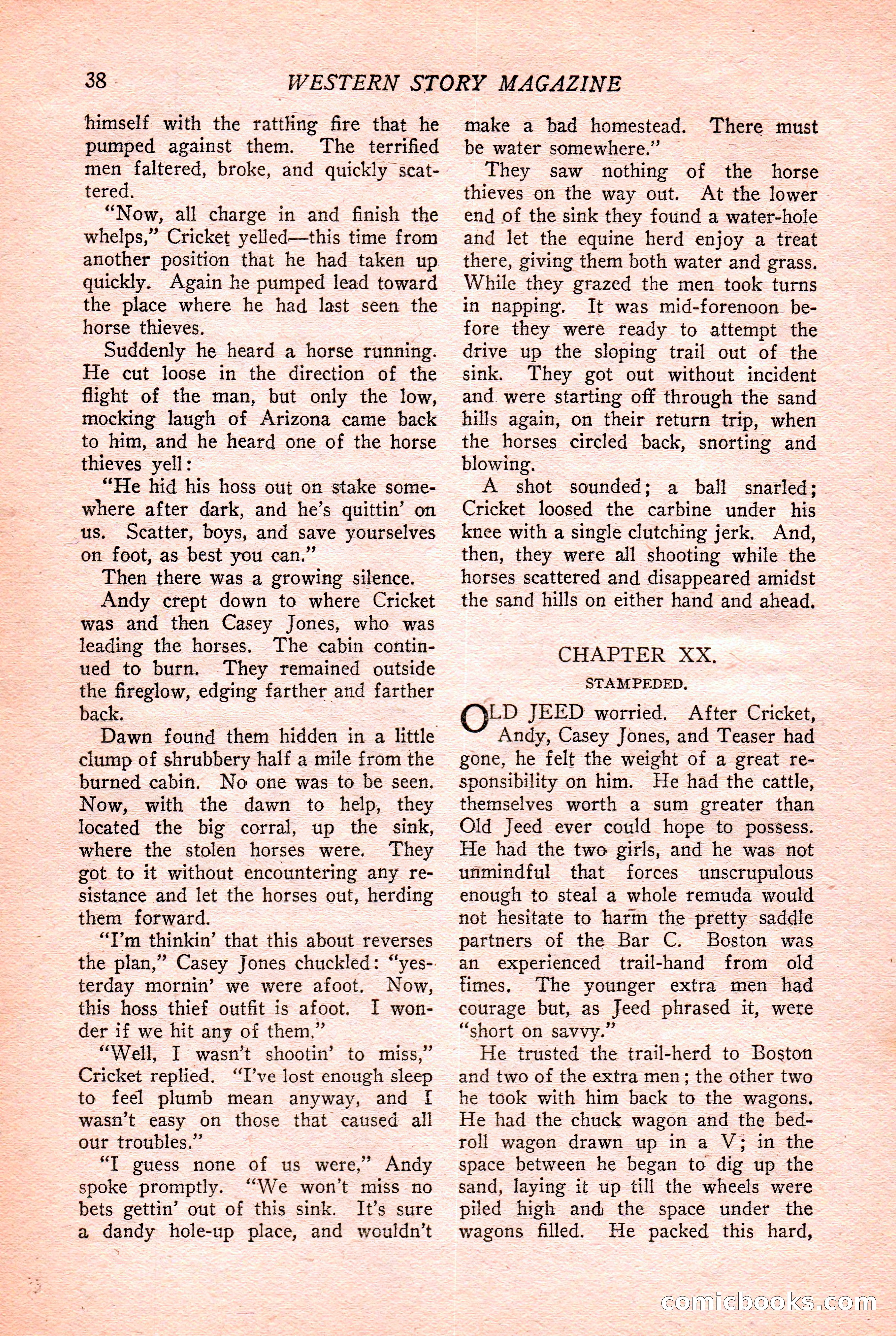 Western Story Magazine Cover — page 40 of 148