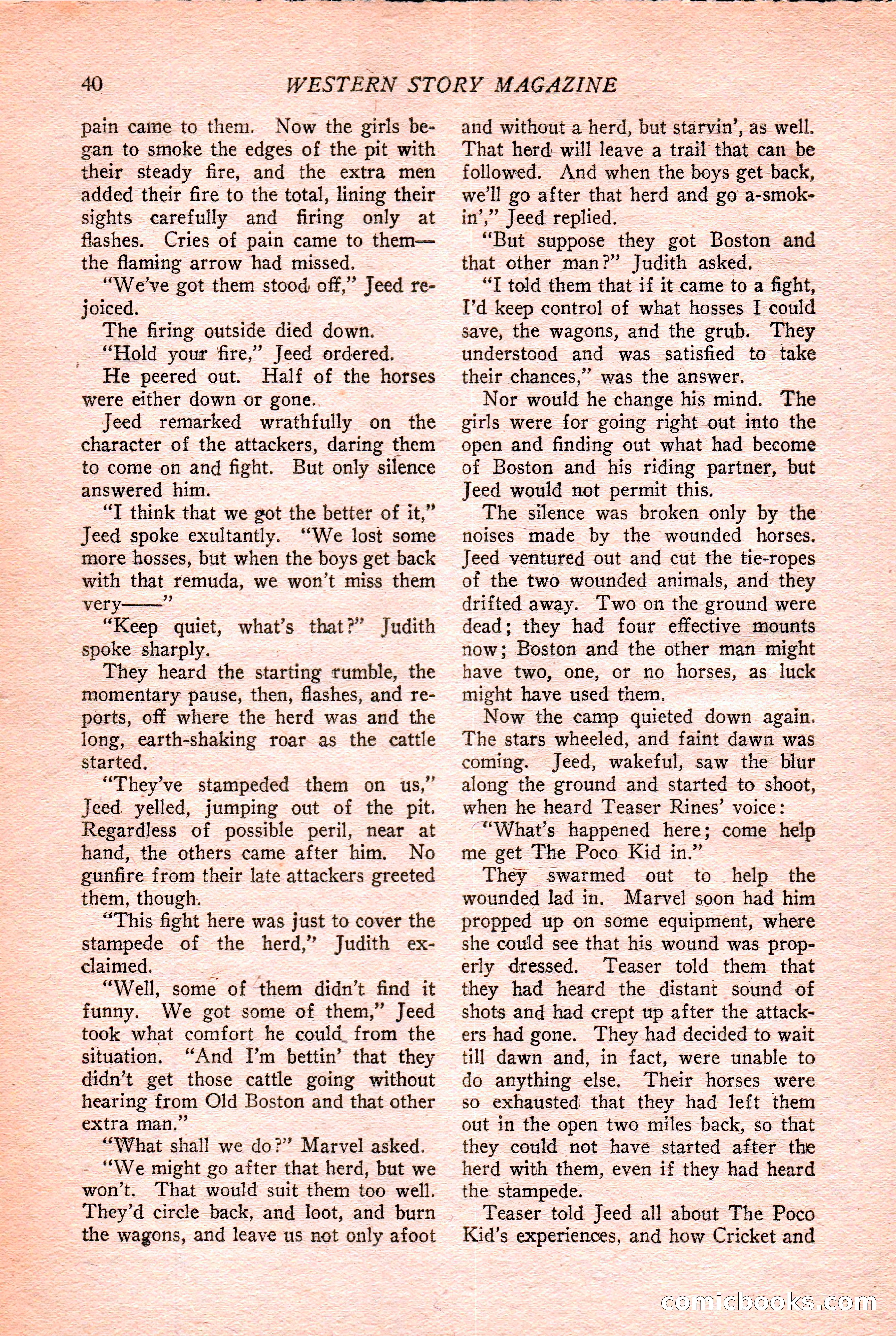 Western Story Magazine Cover — page 42 of 148