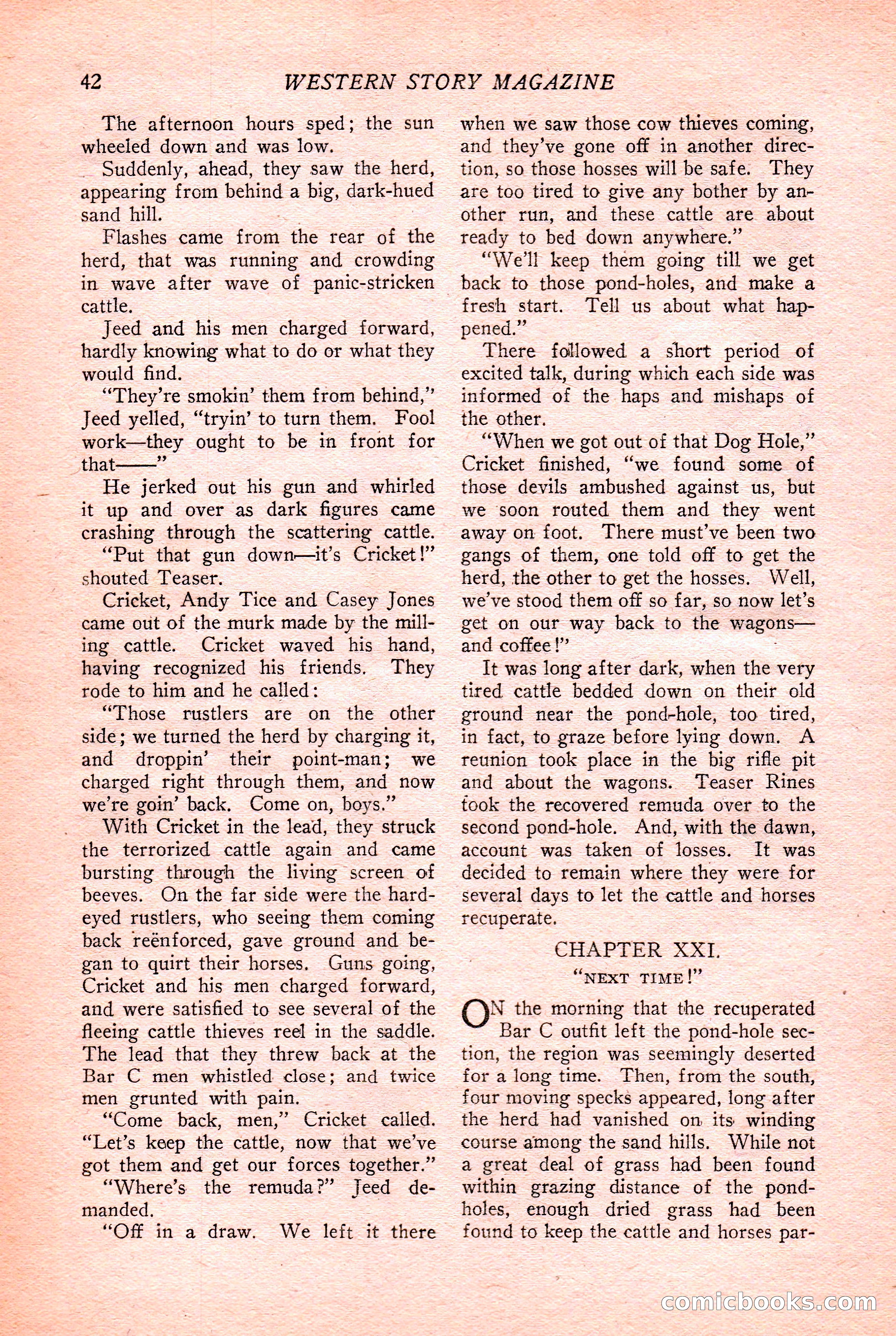 Western Story Magazine Cover — page 44 of 148