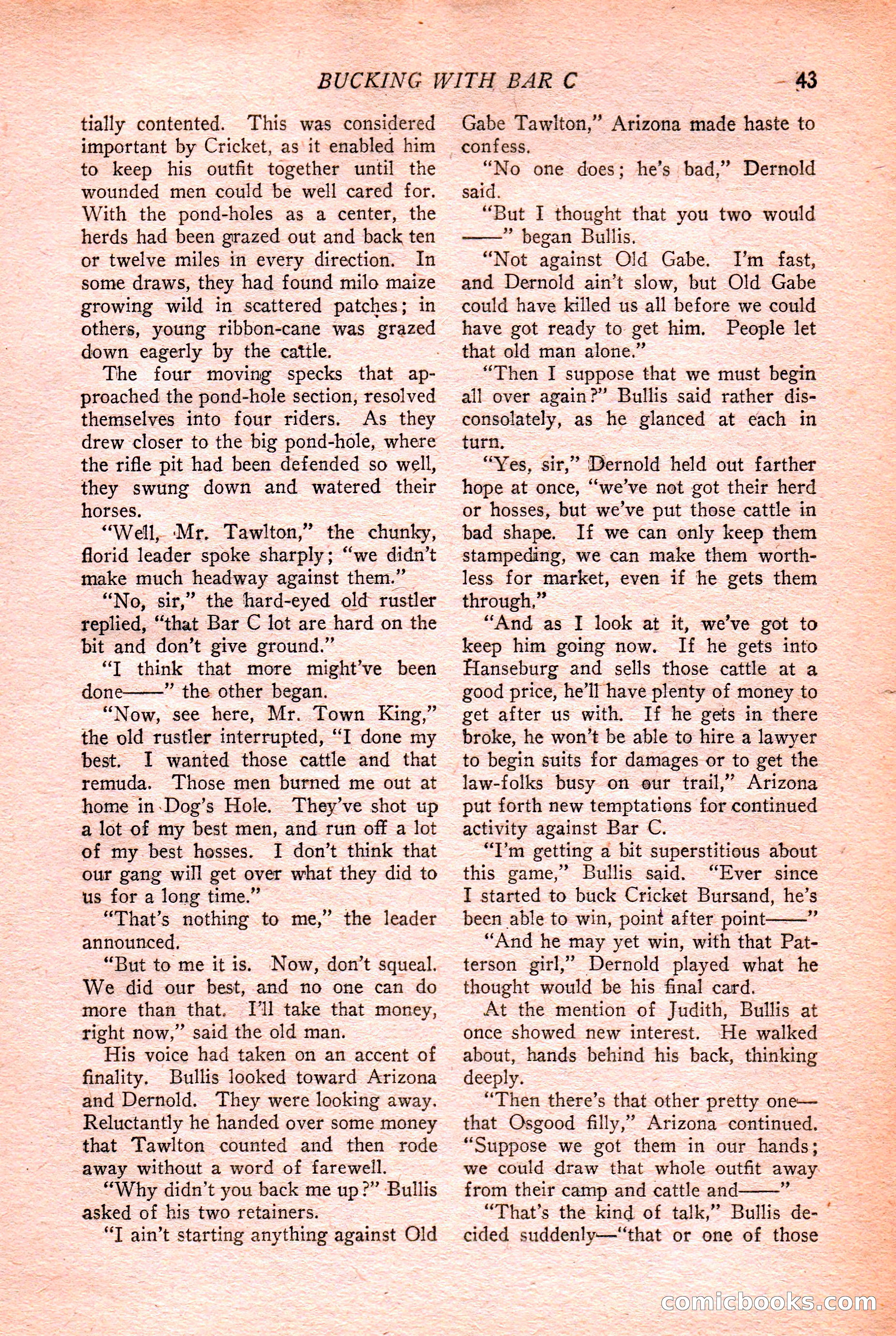 Western Story Magazine Cover — page 45 of 148