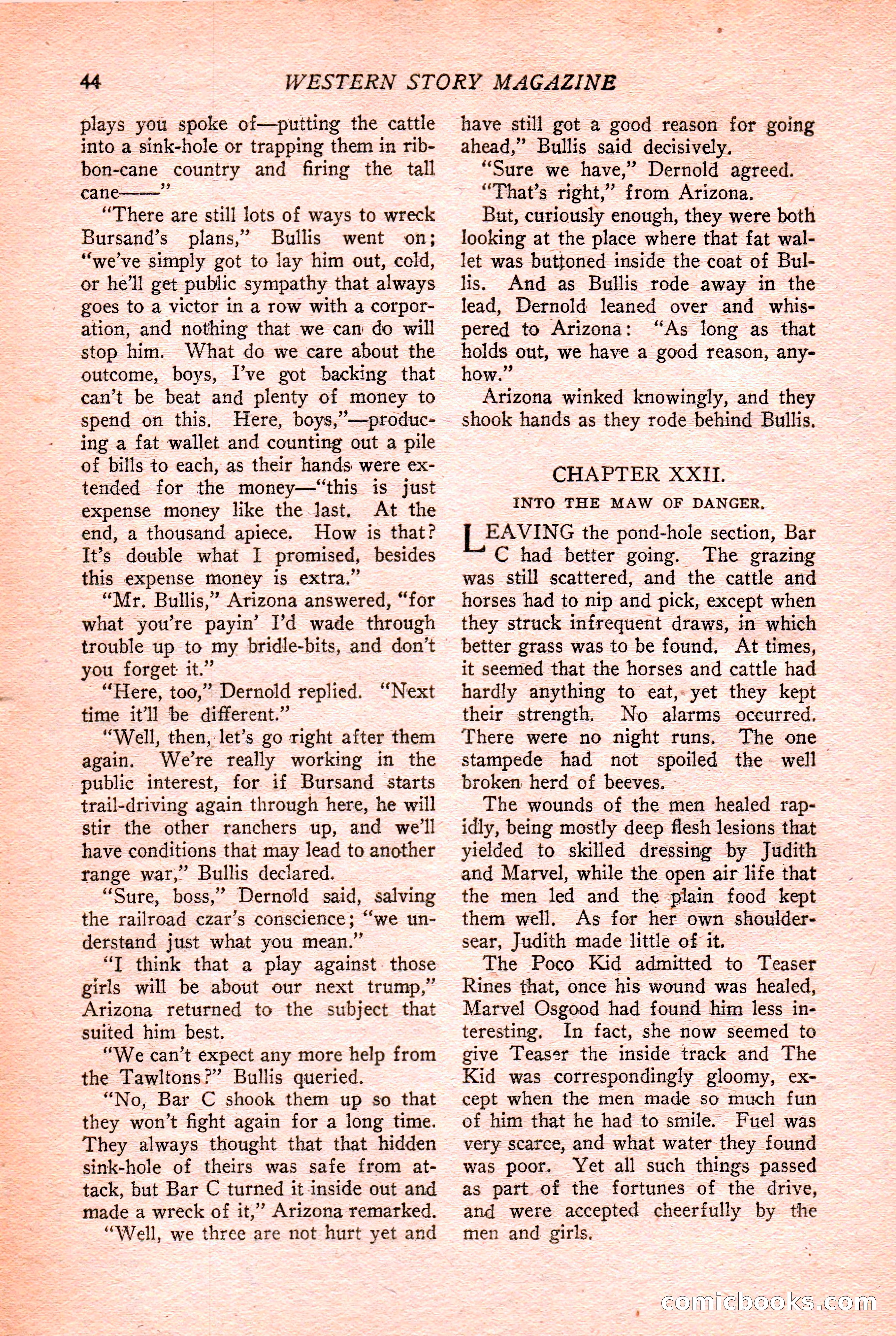 Western Story Magazine Cover — page 46 of 148