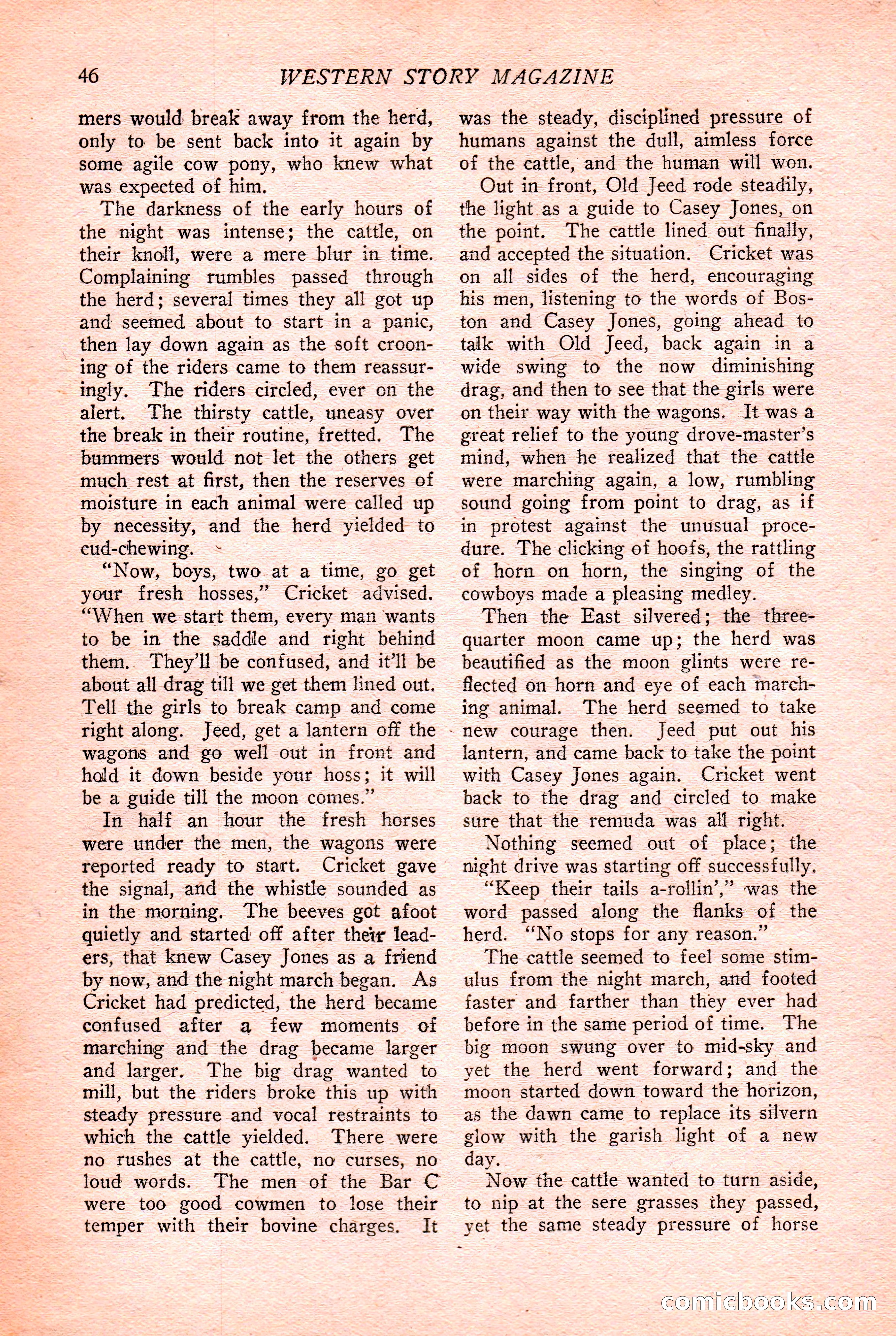 Western Story Magazine Cover — page 48 of 148