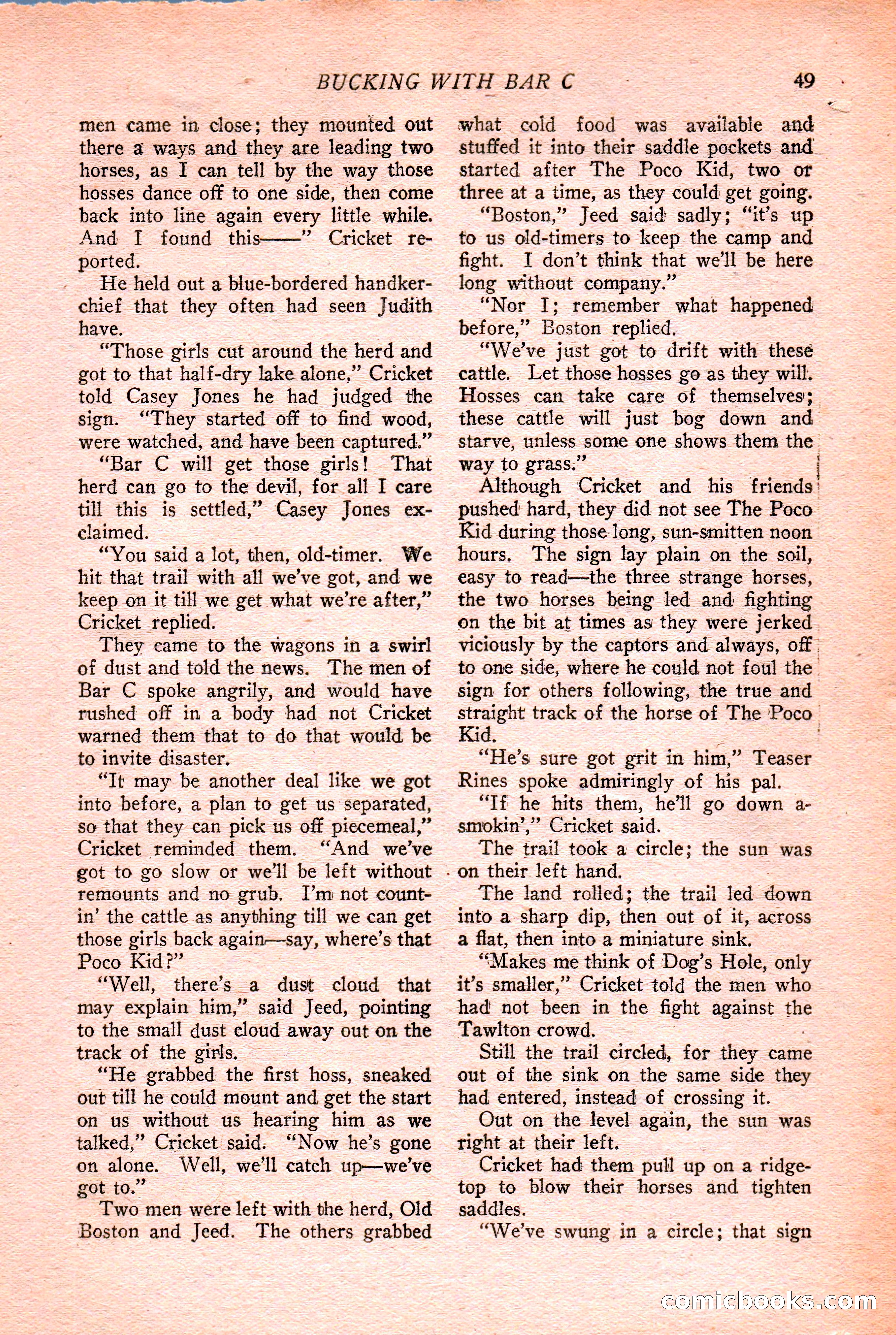 Western Story Magazine Cover — page 51 of 148