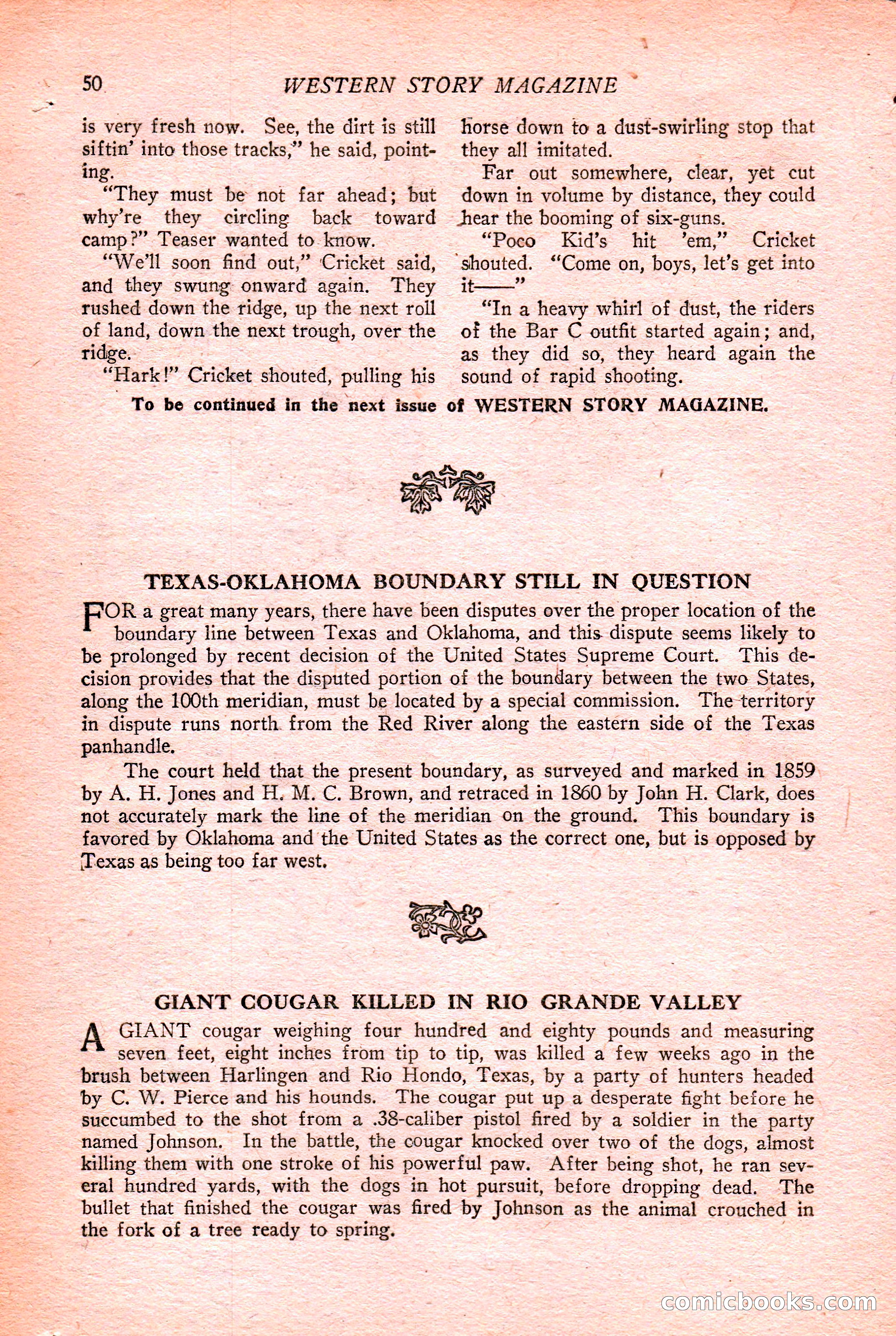 Western Story Magazine Cover — page 52 of 148