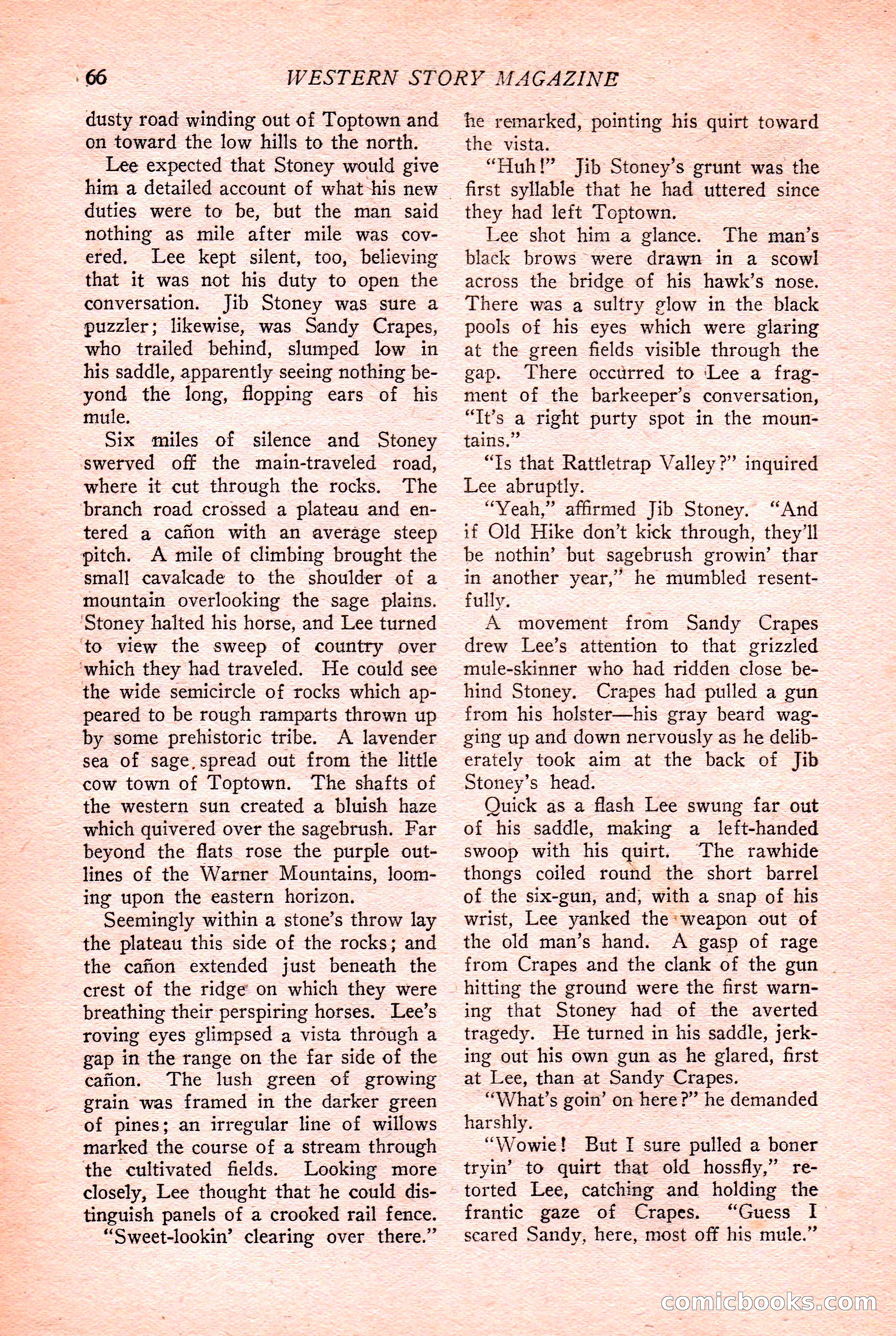 Western Story Magazine Cover — page 68 of 148